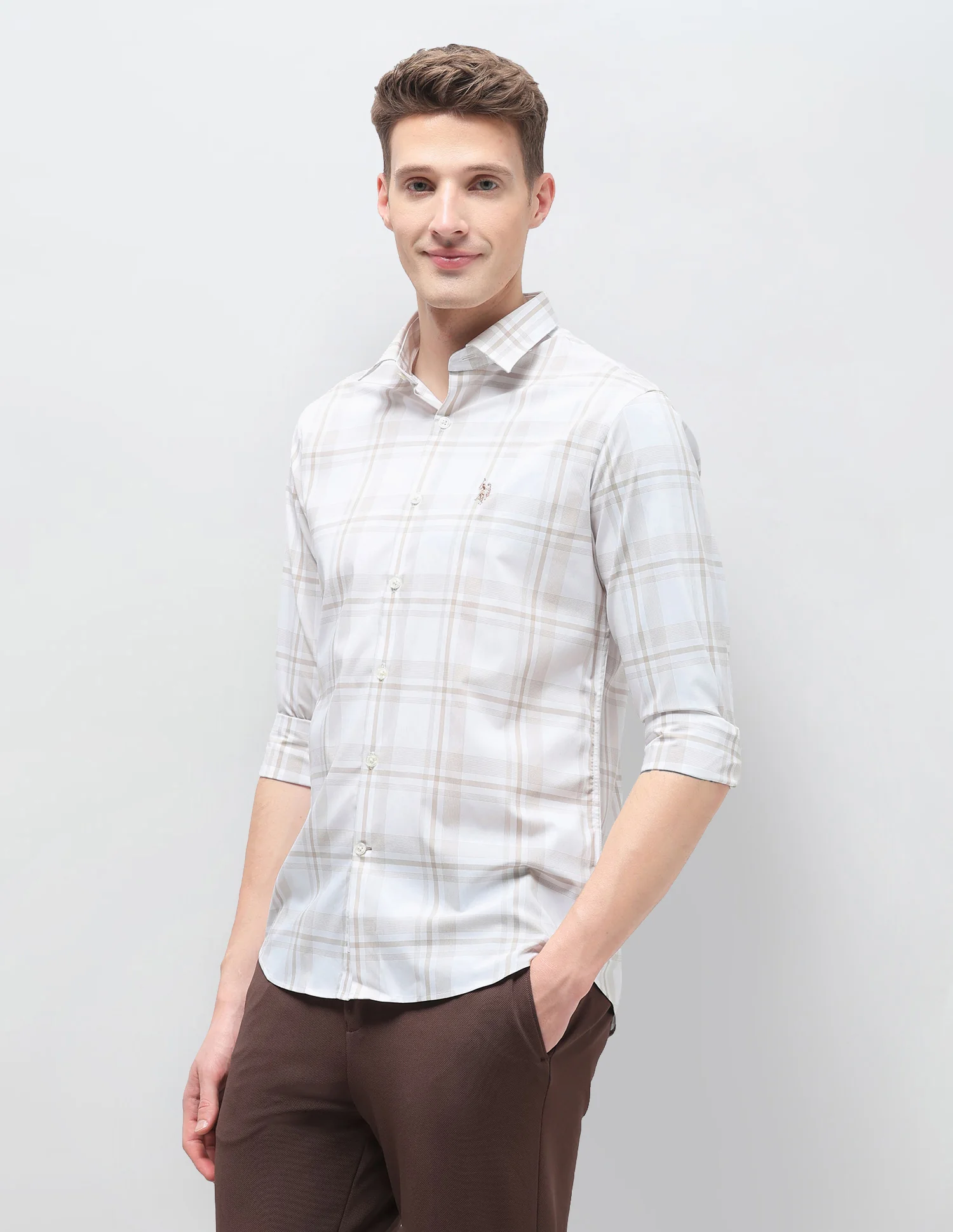 Plaid Checked Regular Fit Shirt - Image 4