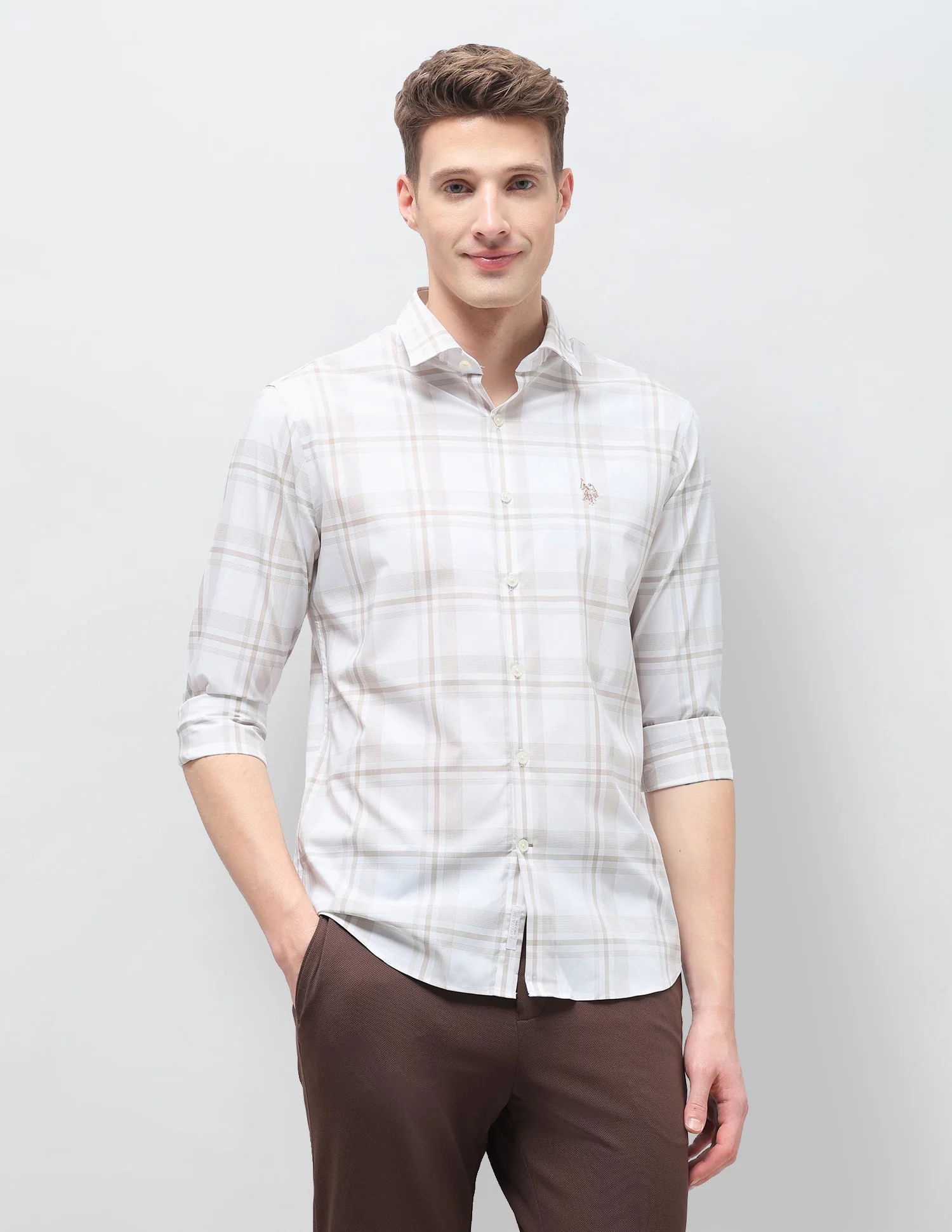 Plaid Checked Regular Fit Shirt - Image 6