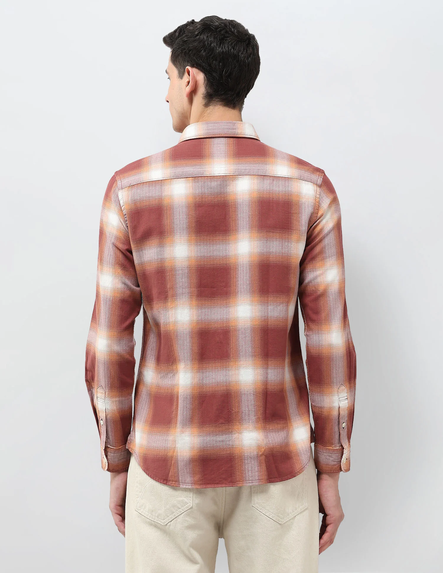 Plaid Checked Regular Fit Shirt - Image 5