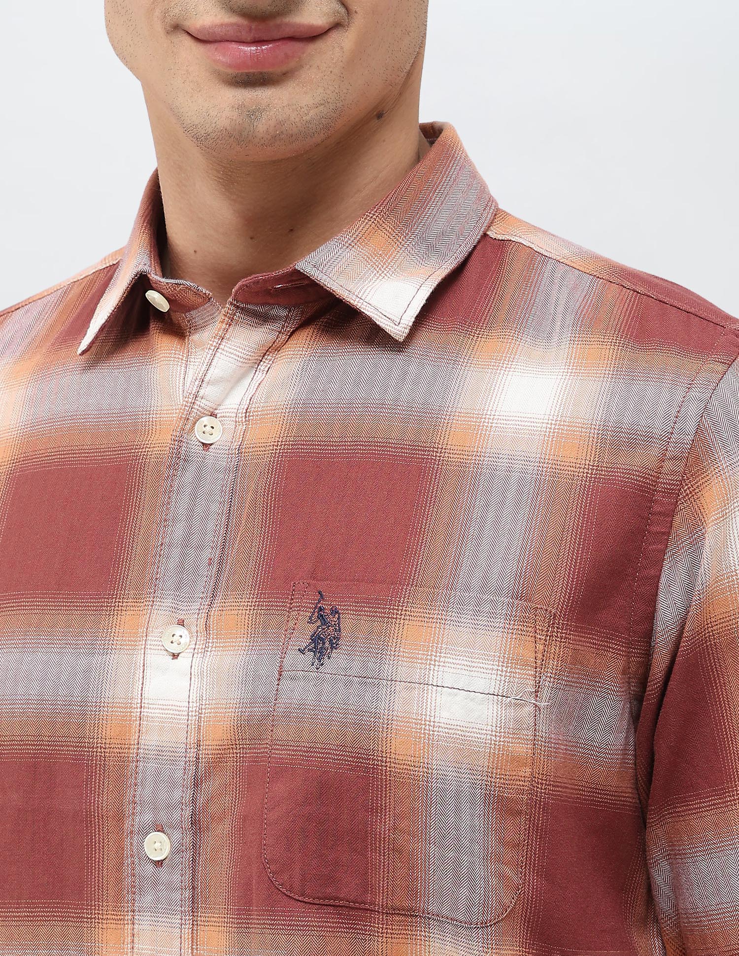 Plaid Checked Regular Fit Shirt - Image 7