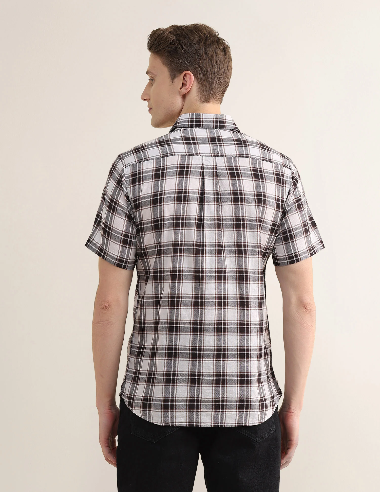 Plaid Checked Regular Fit Shirt - Image 5