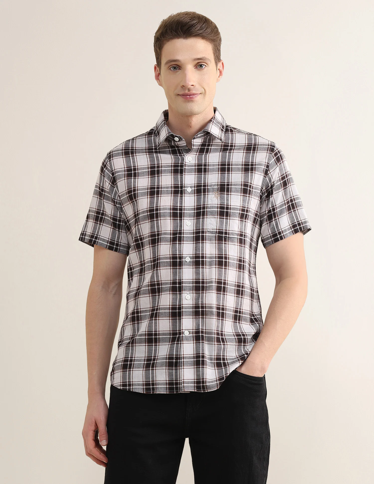 Plaid Checked Regular Fit Shirt - Image 6