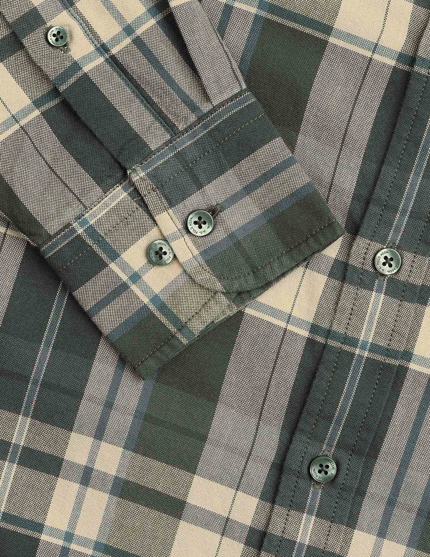 Plaid Checked Tailored Fit Shirt - Image 8