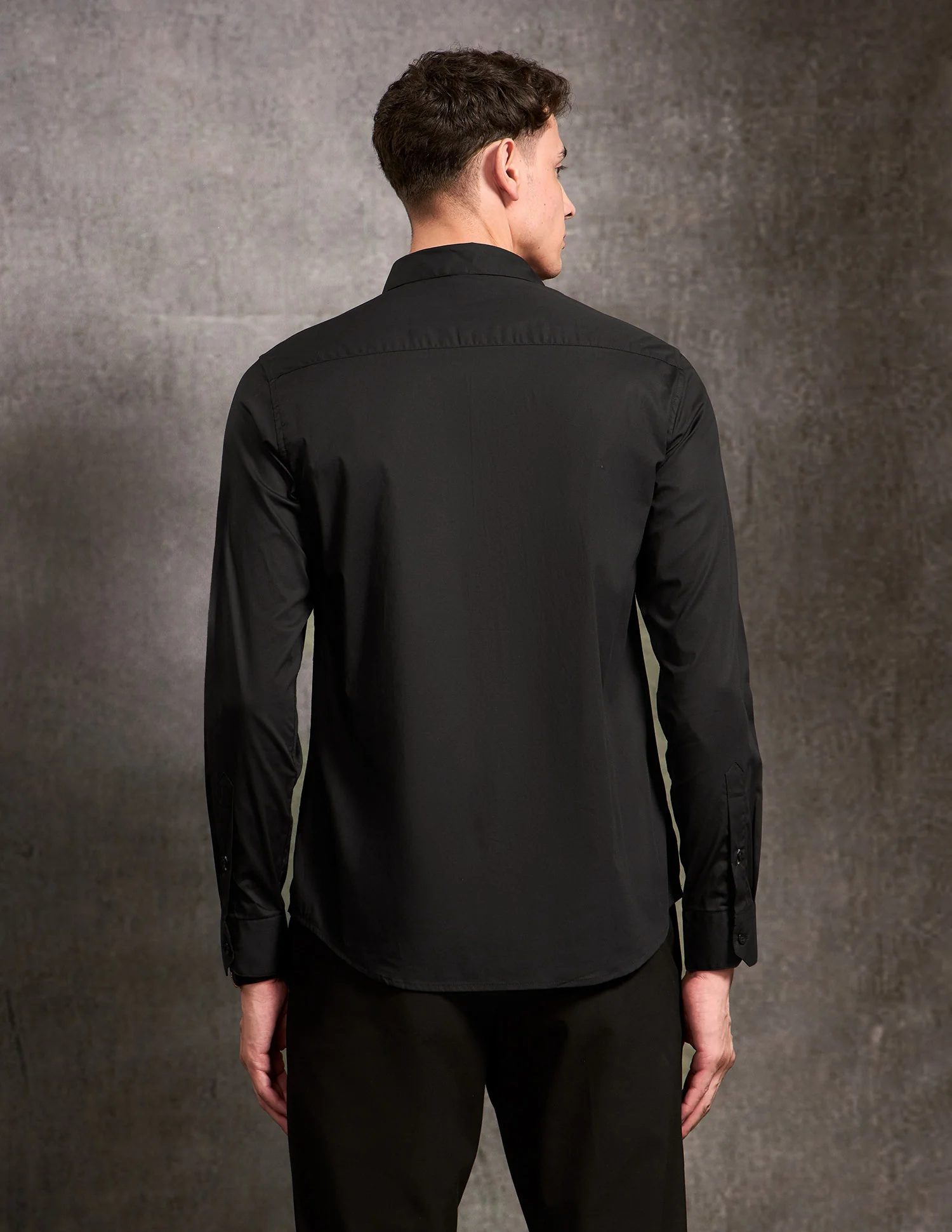 Poplin Black & Gold Shirt - Image 5