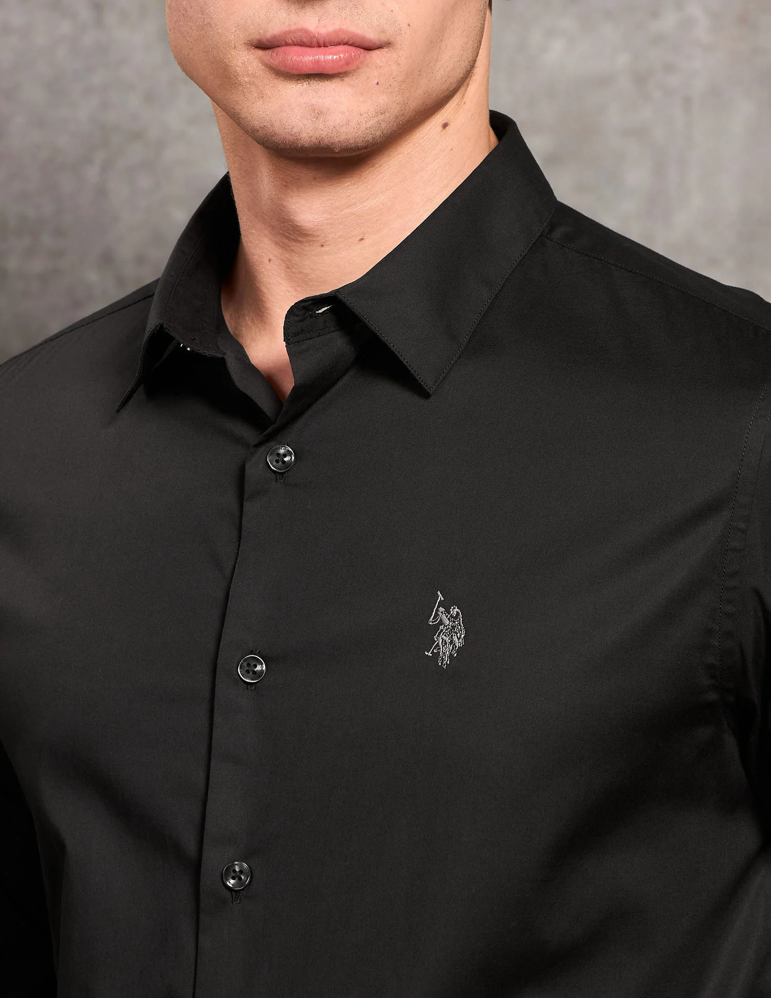 Poplin Black & Gold Shirt - Image 7