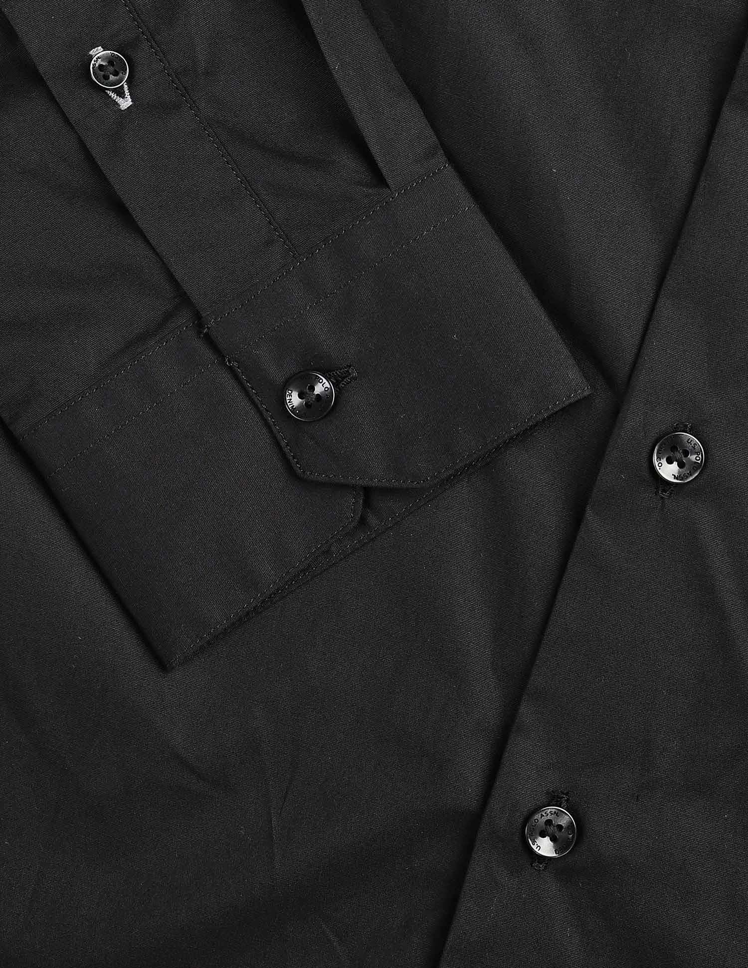 Poplin Black & Gold Shirt - Image 8