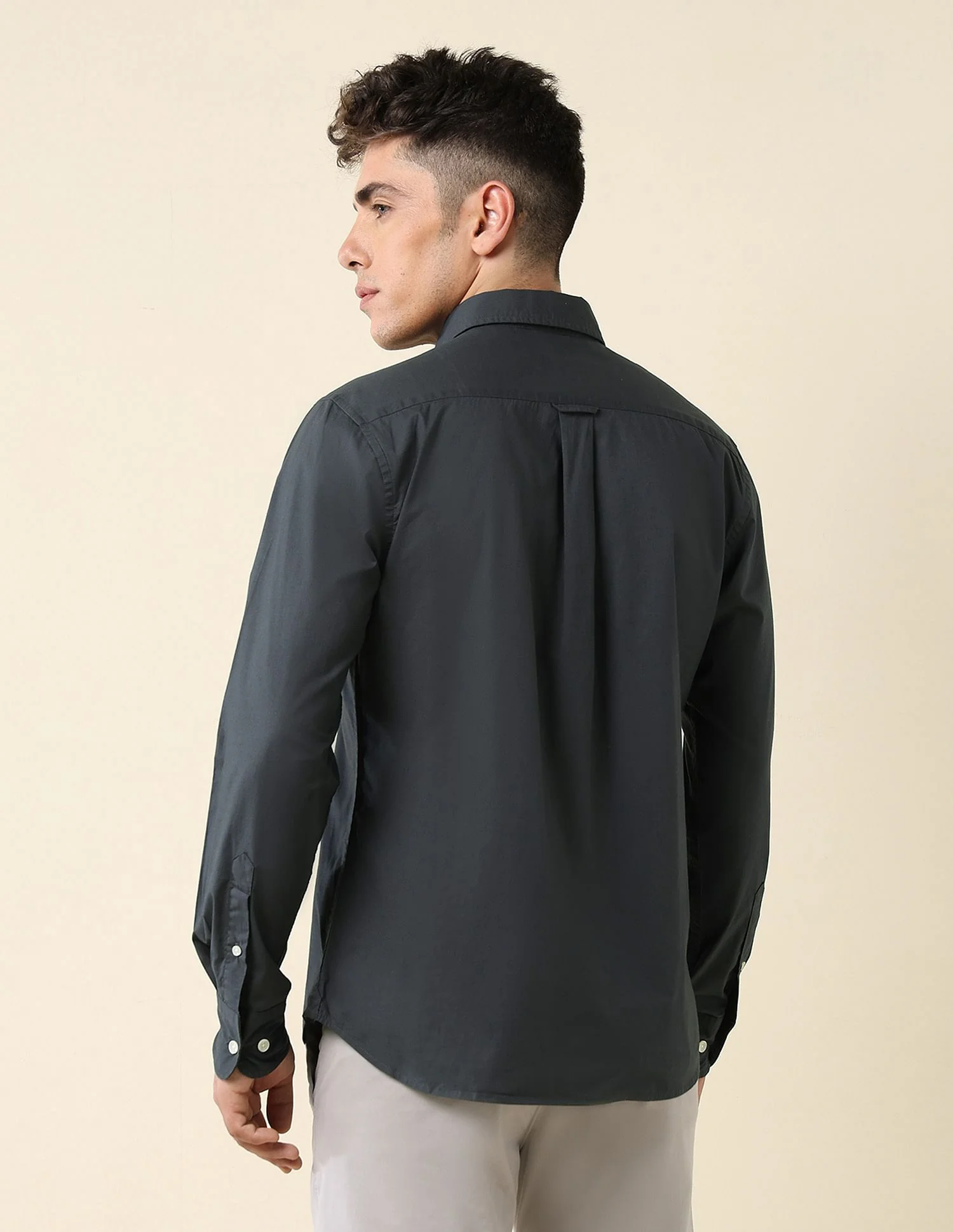 Poplin Solid Stretch Shirt - Image 5