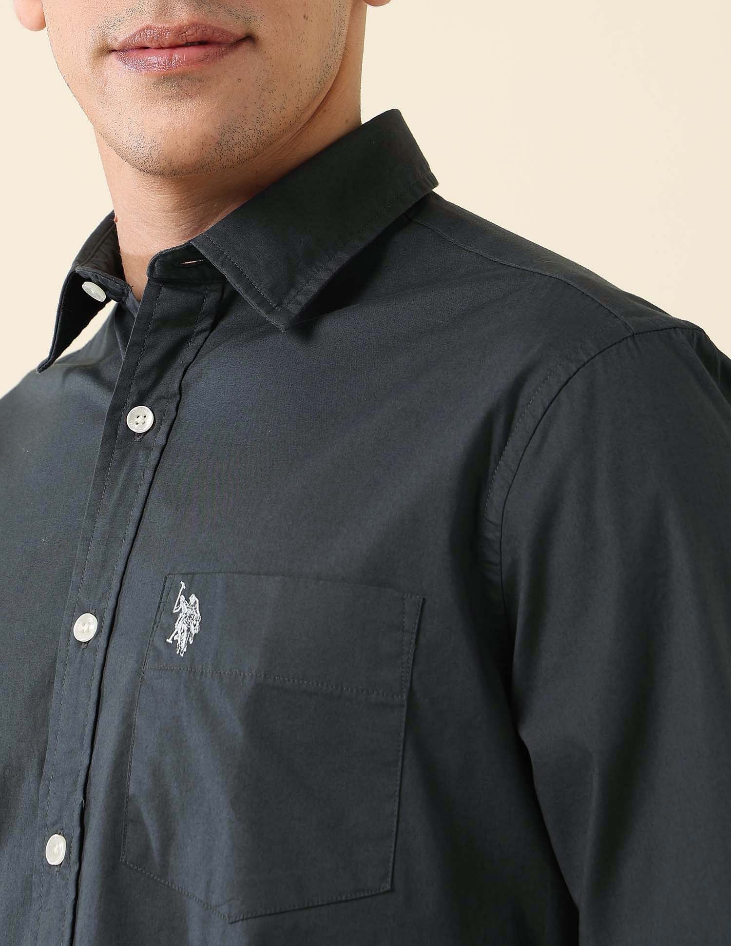Poplin Solid Stretch Shirt - Image 7