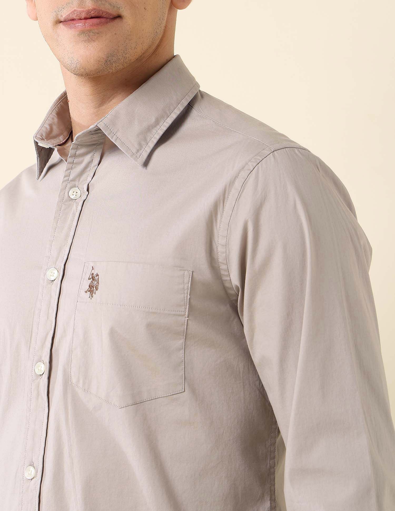 Poplin Solid Stretch Shirt - Image 7