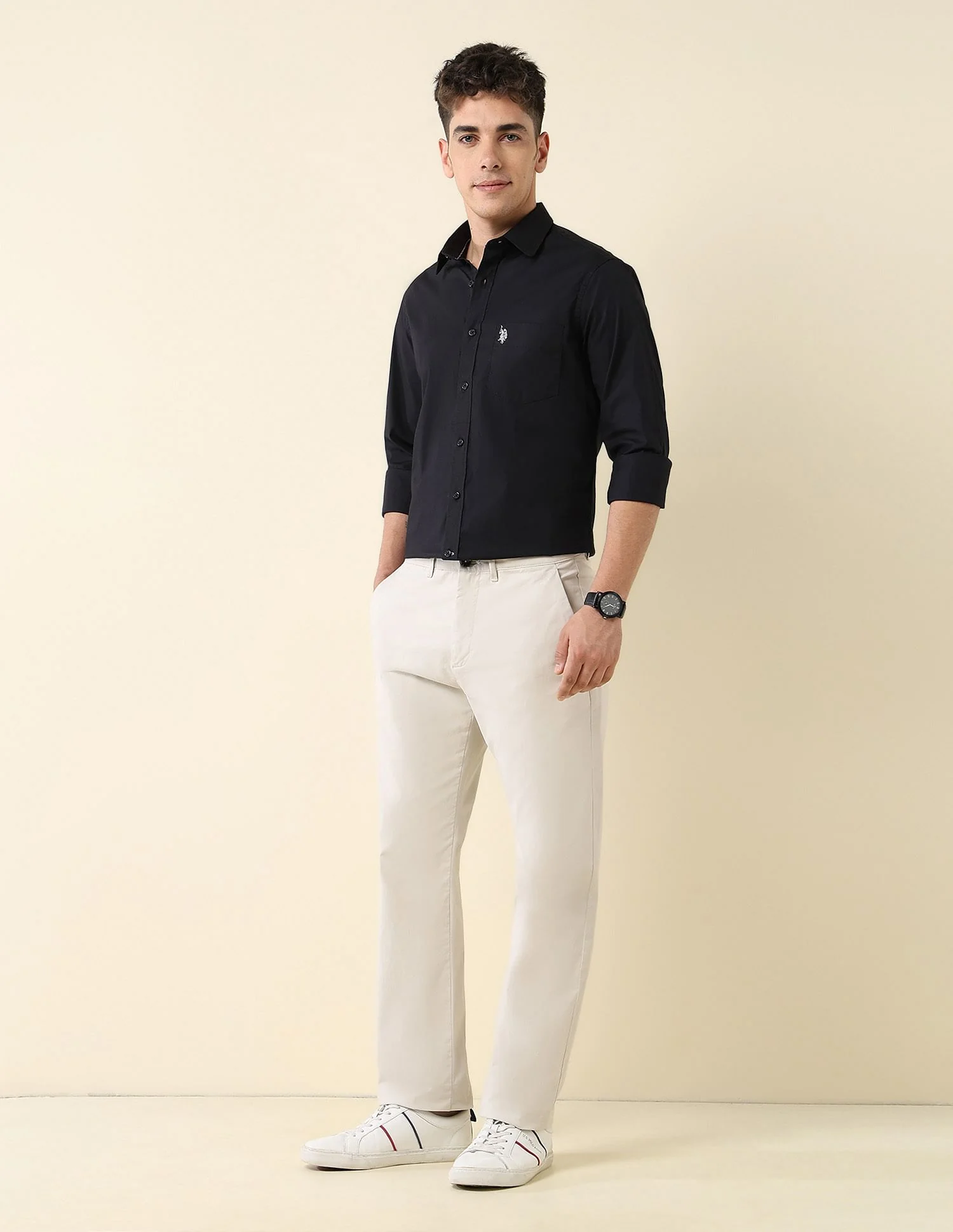 Poplin Solid Stretch Shirt - Image 3