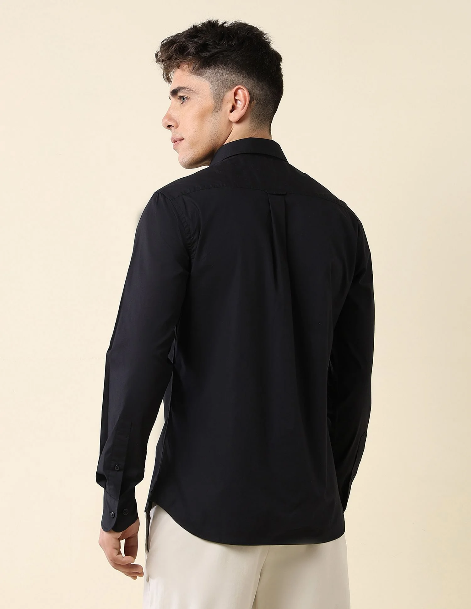 Poplin Solid Stretch Shirt - Image 5