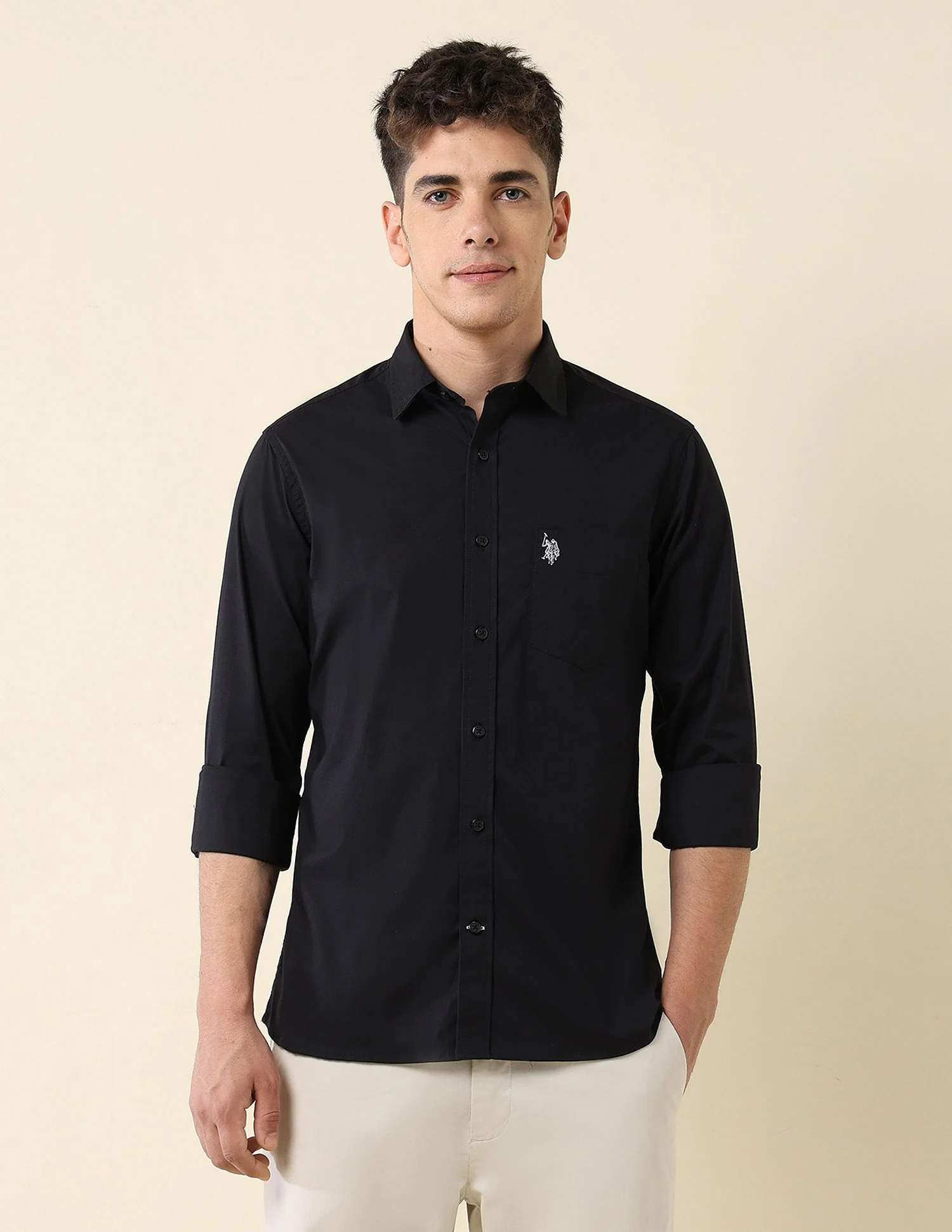 Poplin Solid Stretch Shirt - Image 6