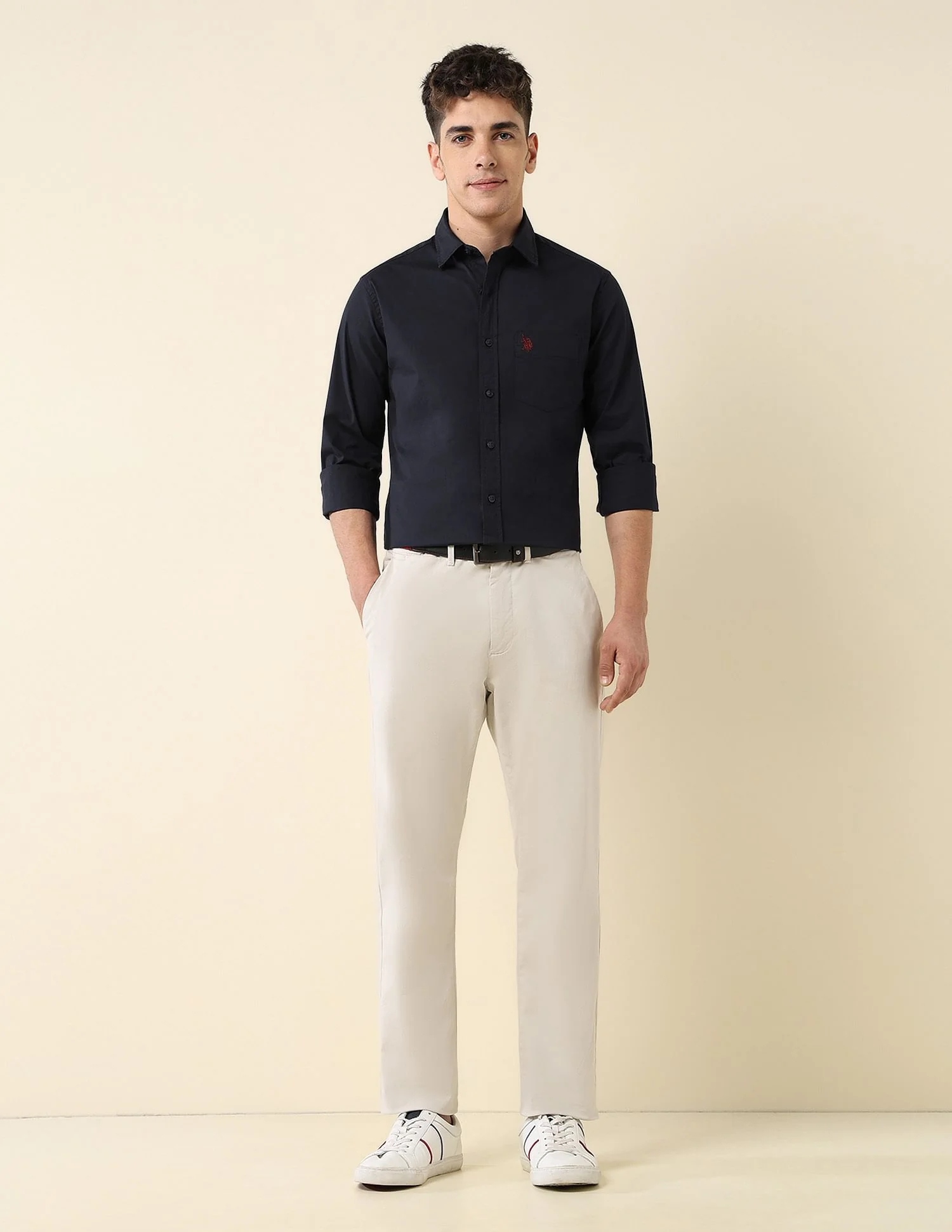 Poplin Solid Stretch Shirt - Image 3