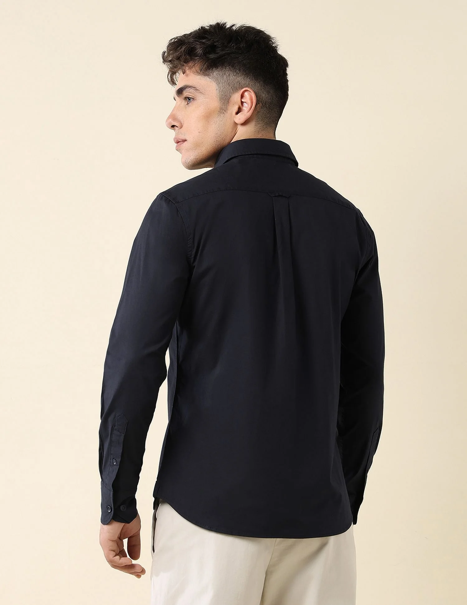Poplin Solid Stretch Shirt - Image 5