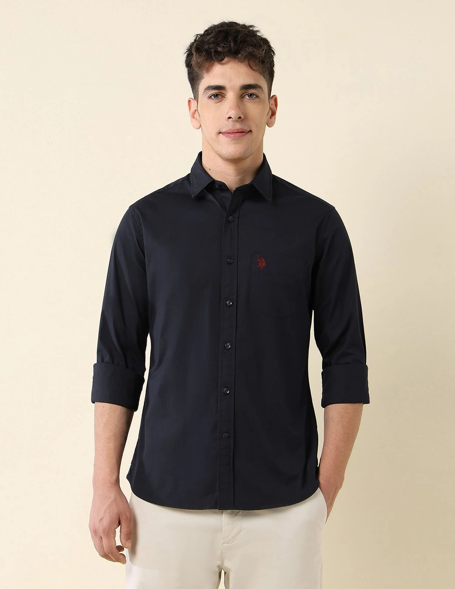 Poplin Solid Stretch Shirt - Image 6