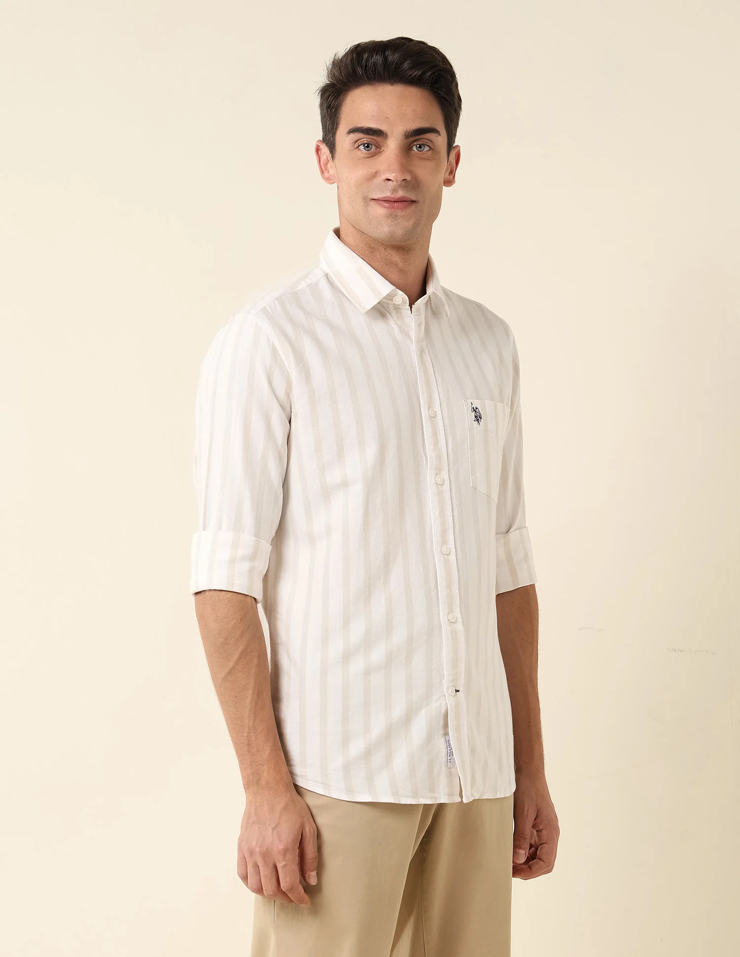 Poplin Vertical Striped Shirt - Image 4