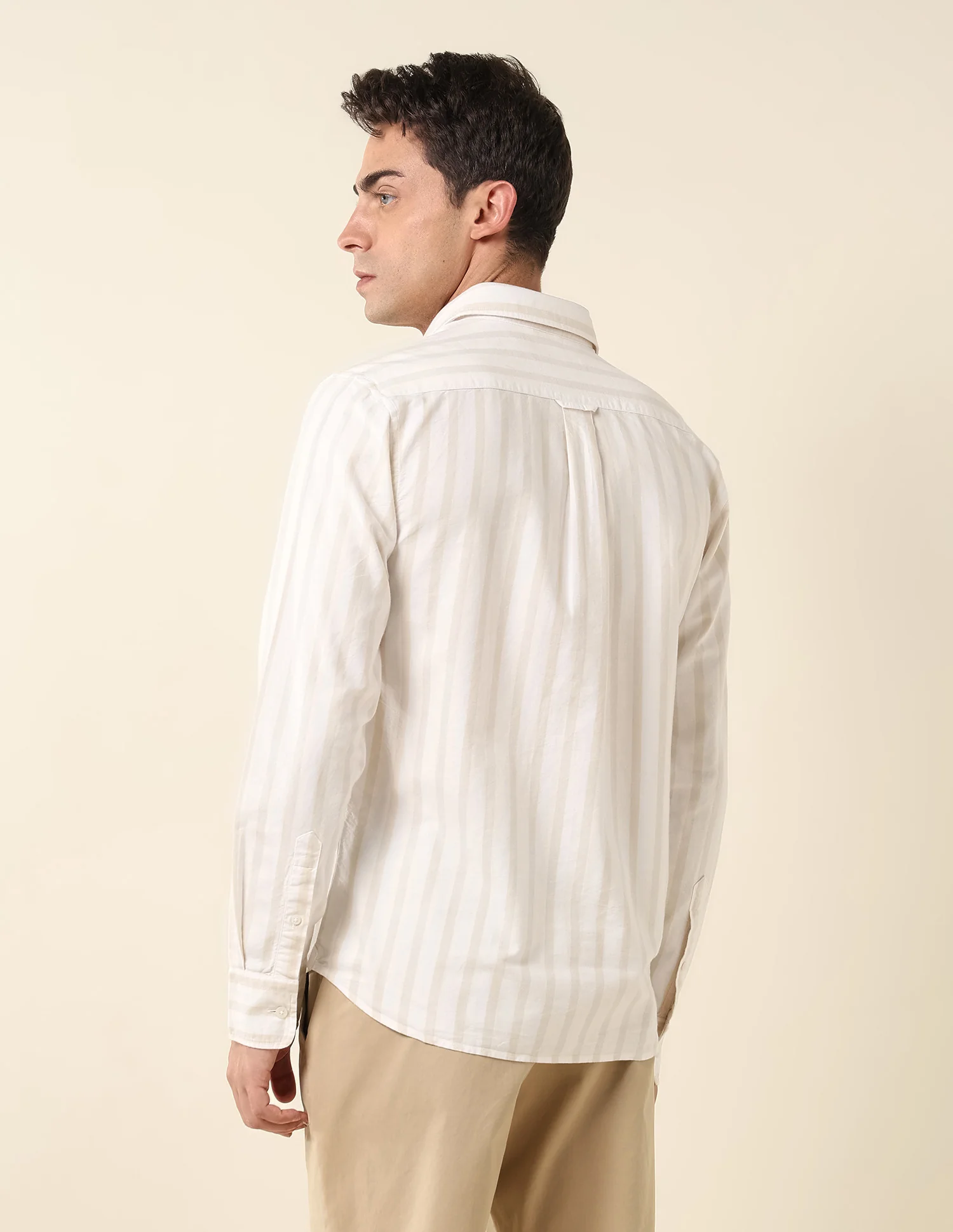 Poplin Vertical Striped Shirt - Image 5