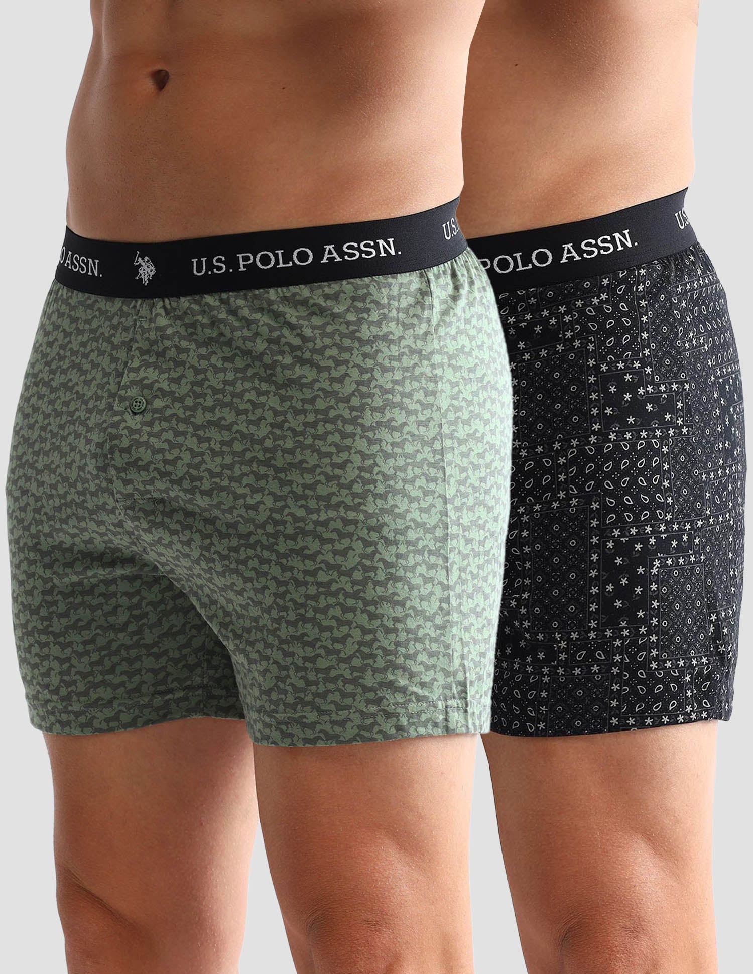 Printed Cotton OEX09 Boxers - Pack Of 2 - Image 7