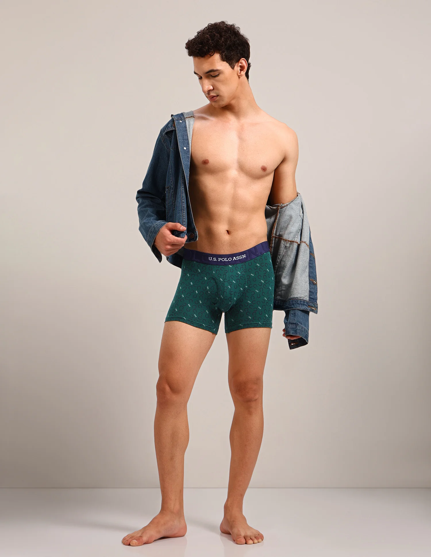 Printed Cotton Stretch Essential OET22 Long Trunk - Pack Of 2 - Image 3