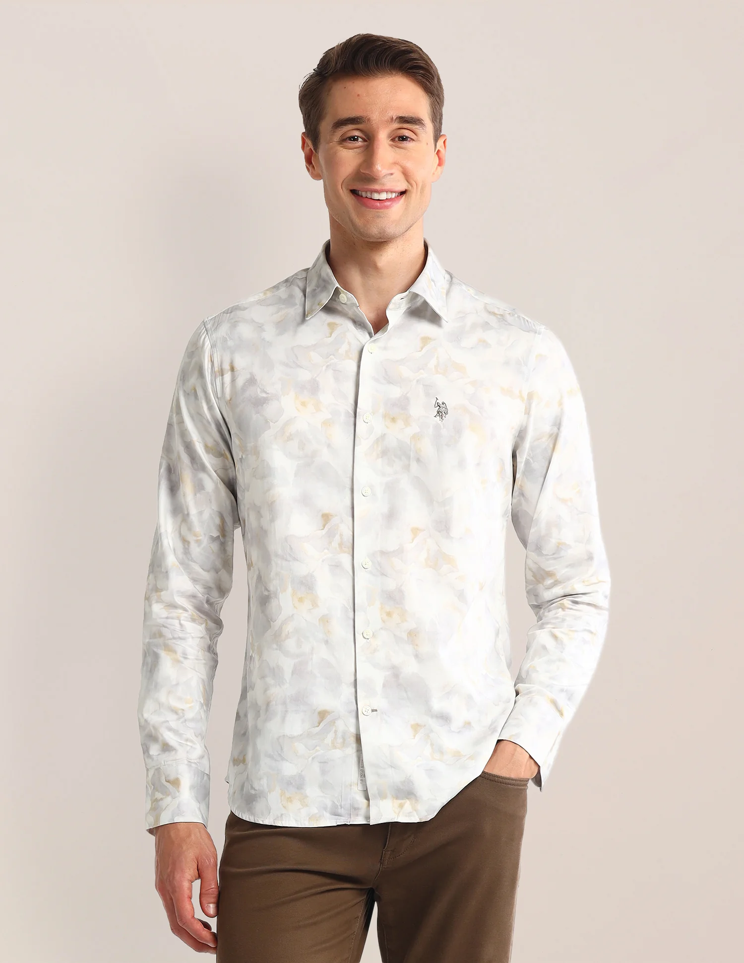 Abstract Regular Fit Shirt
