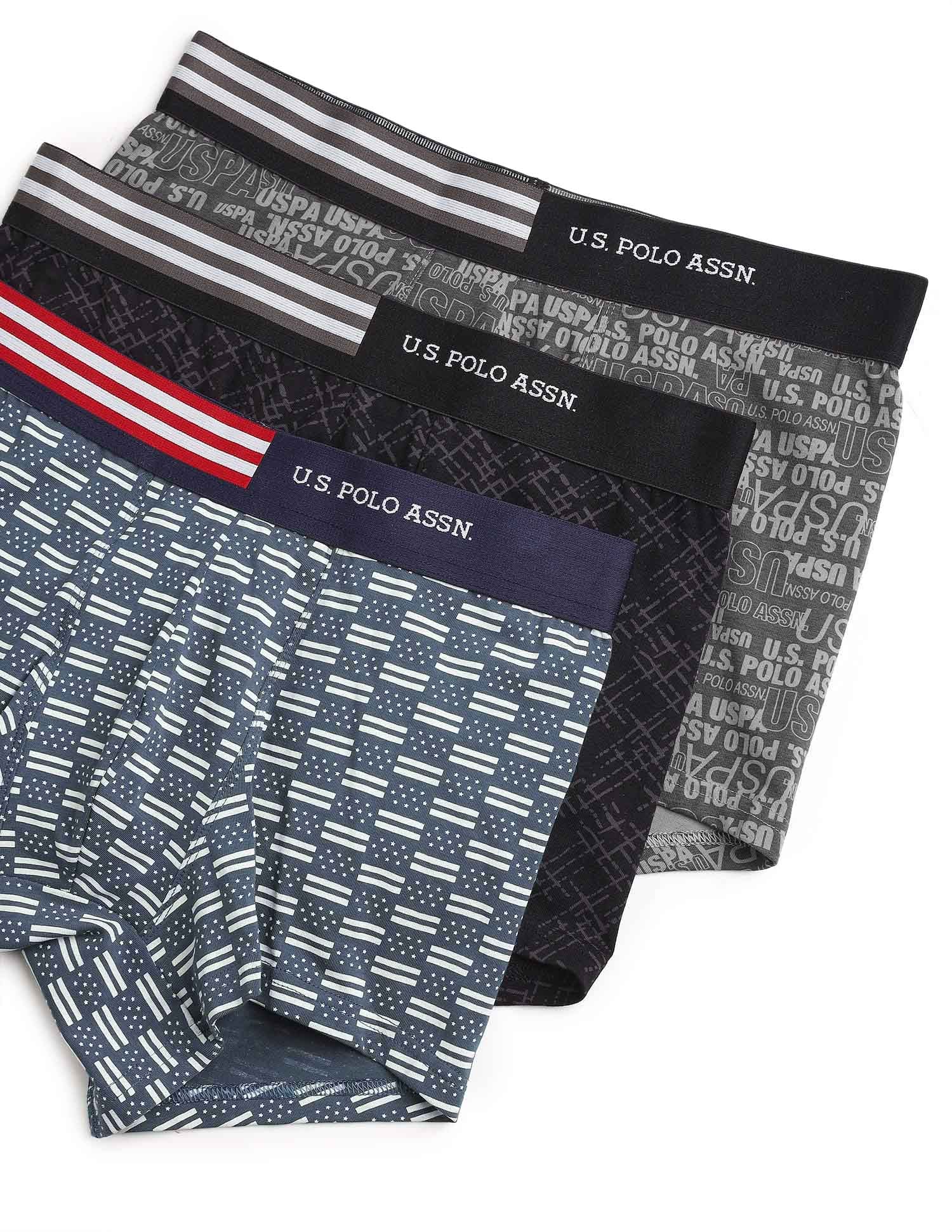 Printed Low Rise OET20 Trunks - Pack Of 3 - Image 2