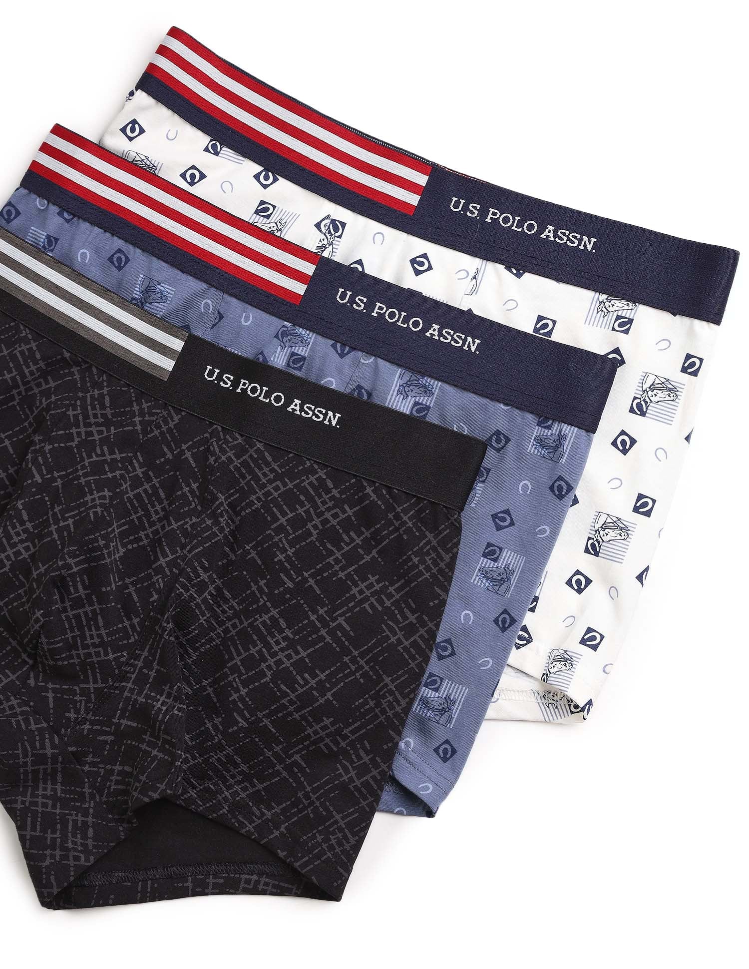 Printed Low Rise OET20 Trunks - Pack Of 3 - Image 2