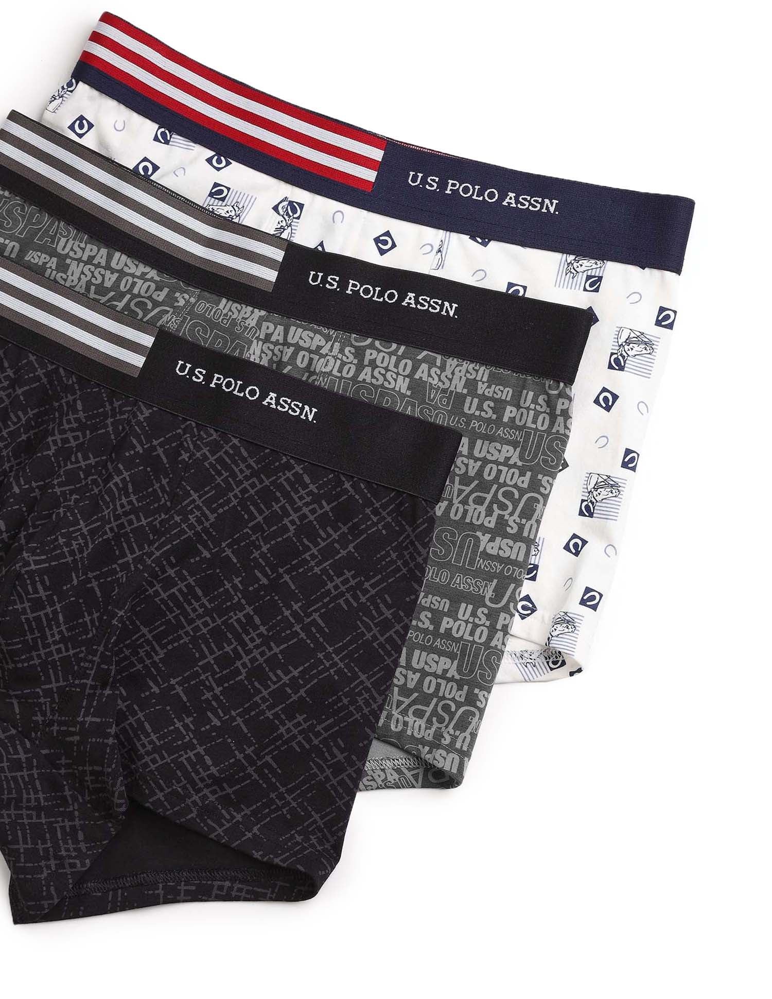 Printed Low Rise OET20 Trunks - Pack Of 3 - Image 2