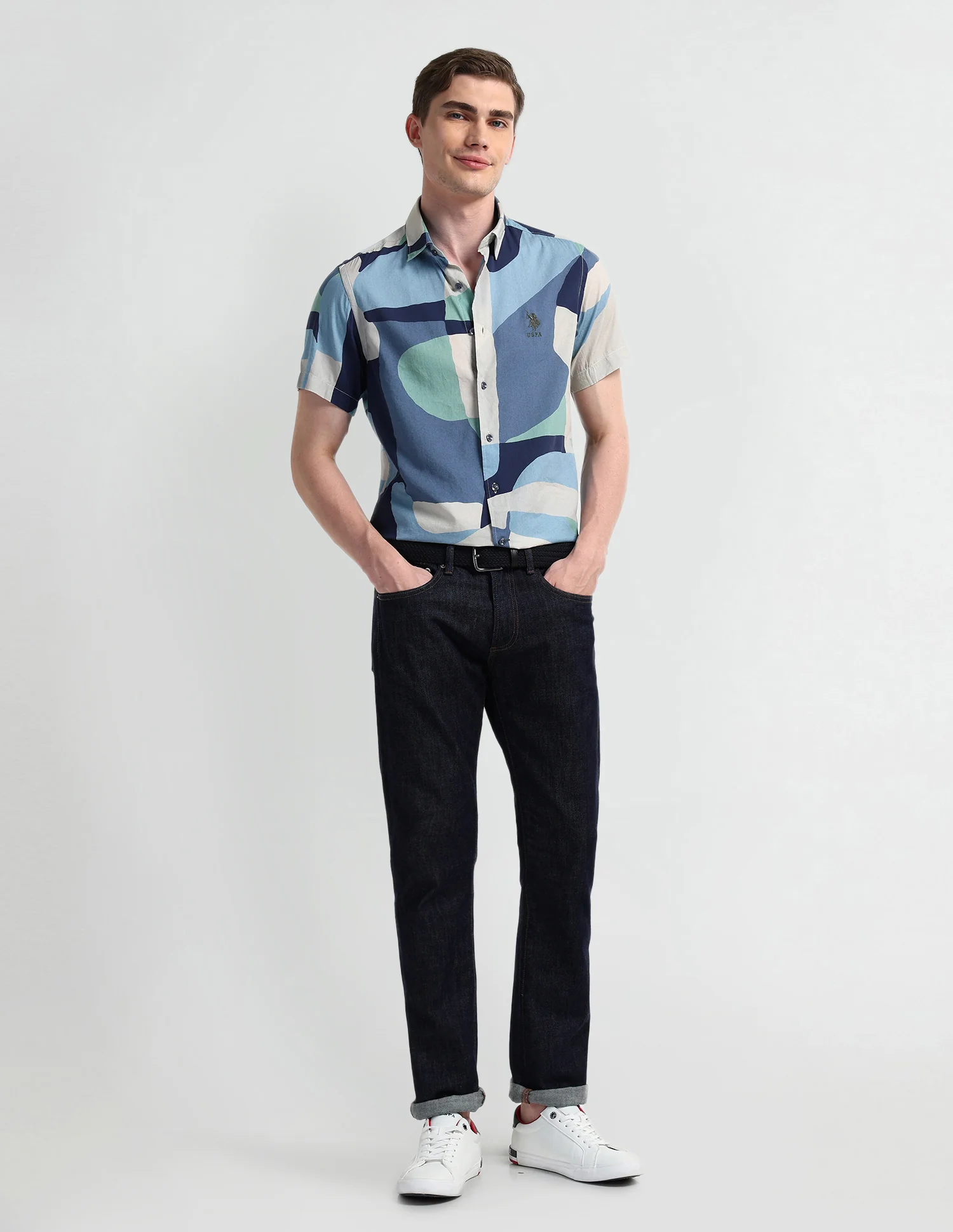 Abstract Slim Fit Shirt - Image 3