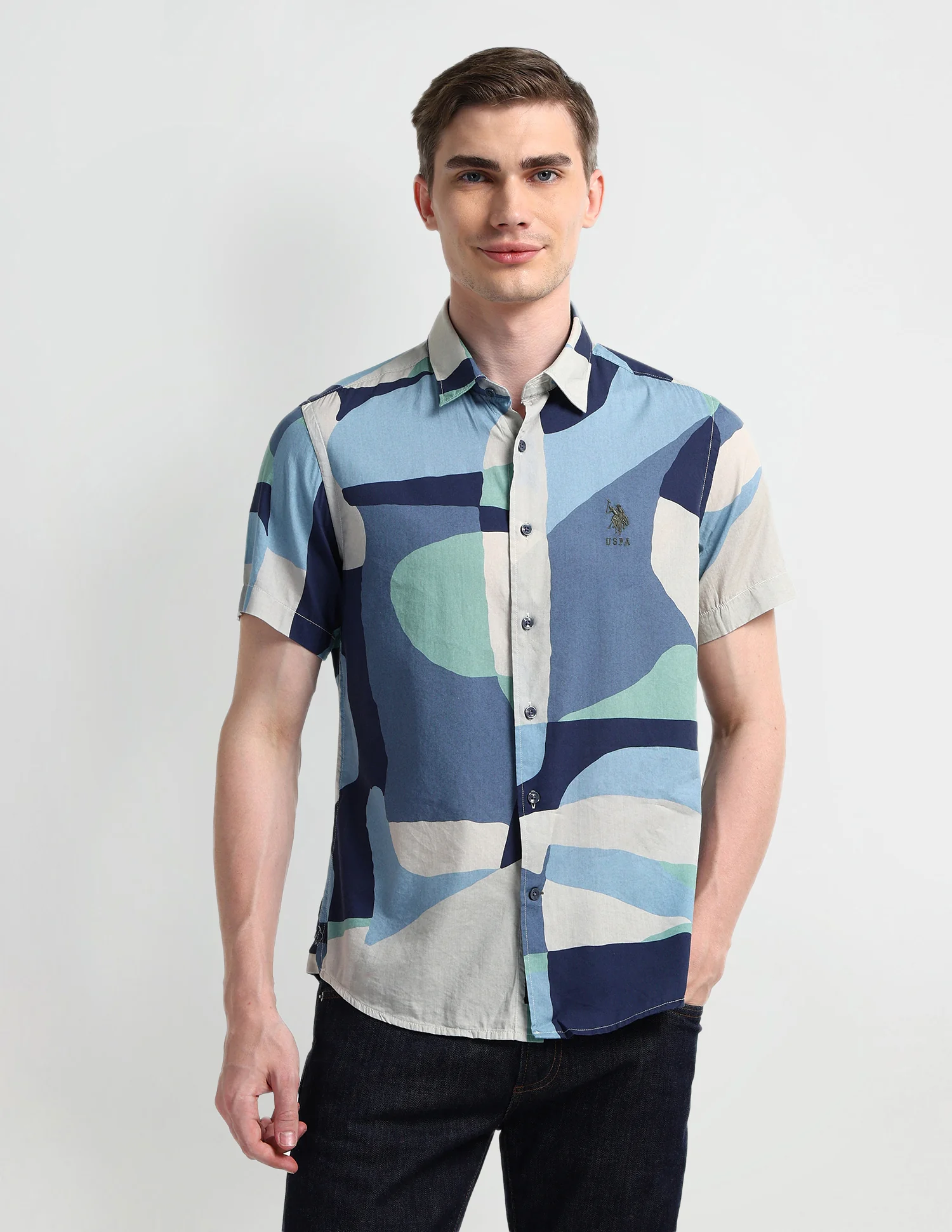 Abstract Slim Fit Shirt - Image 6