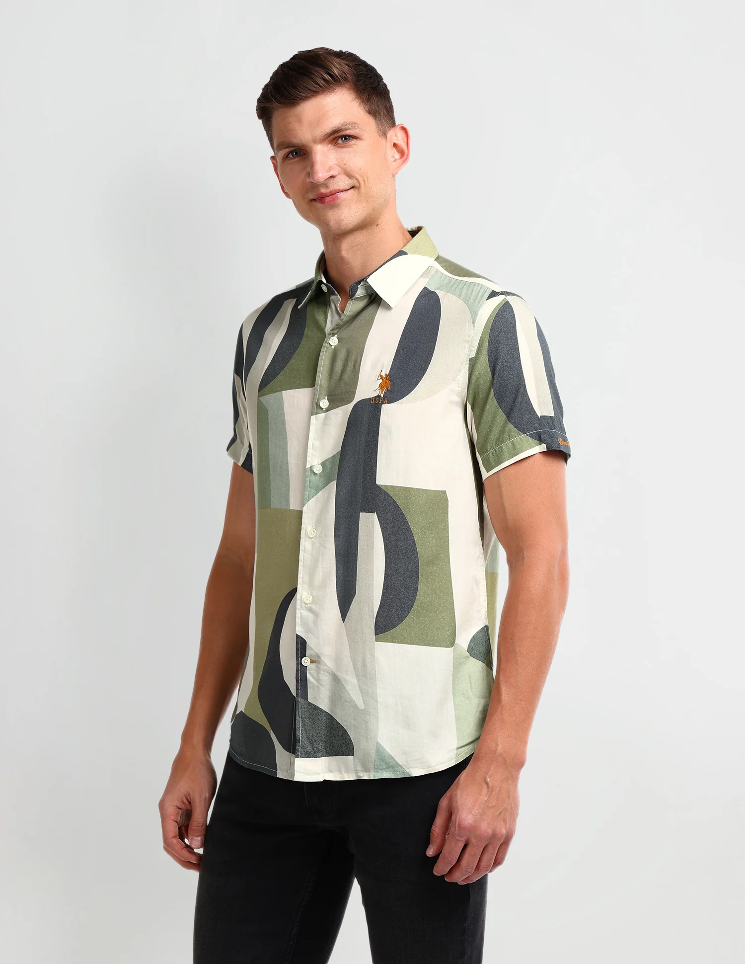 Abstract Slim Fit Shirt - Image 4