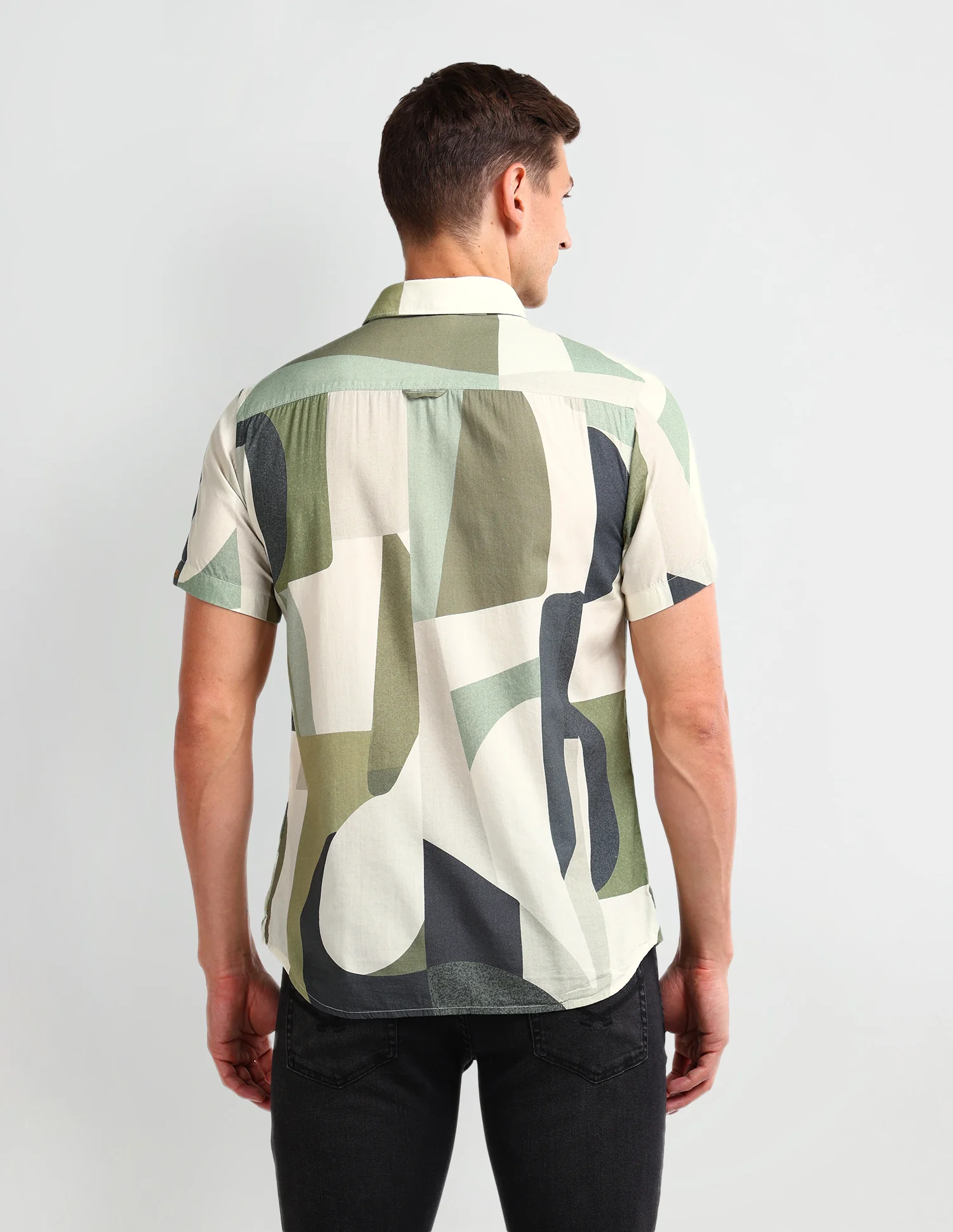 Abstract Slim Fit Shirt - Image 5