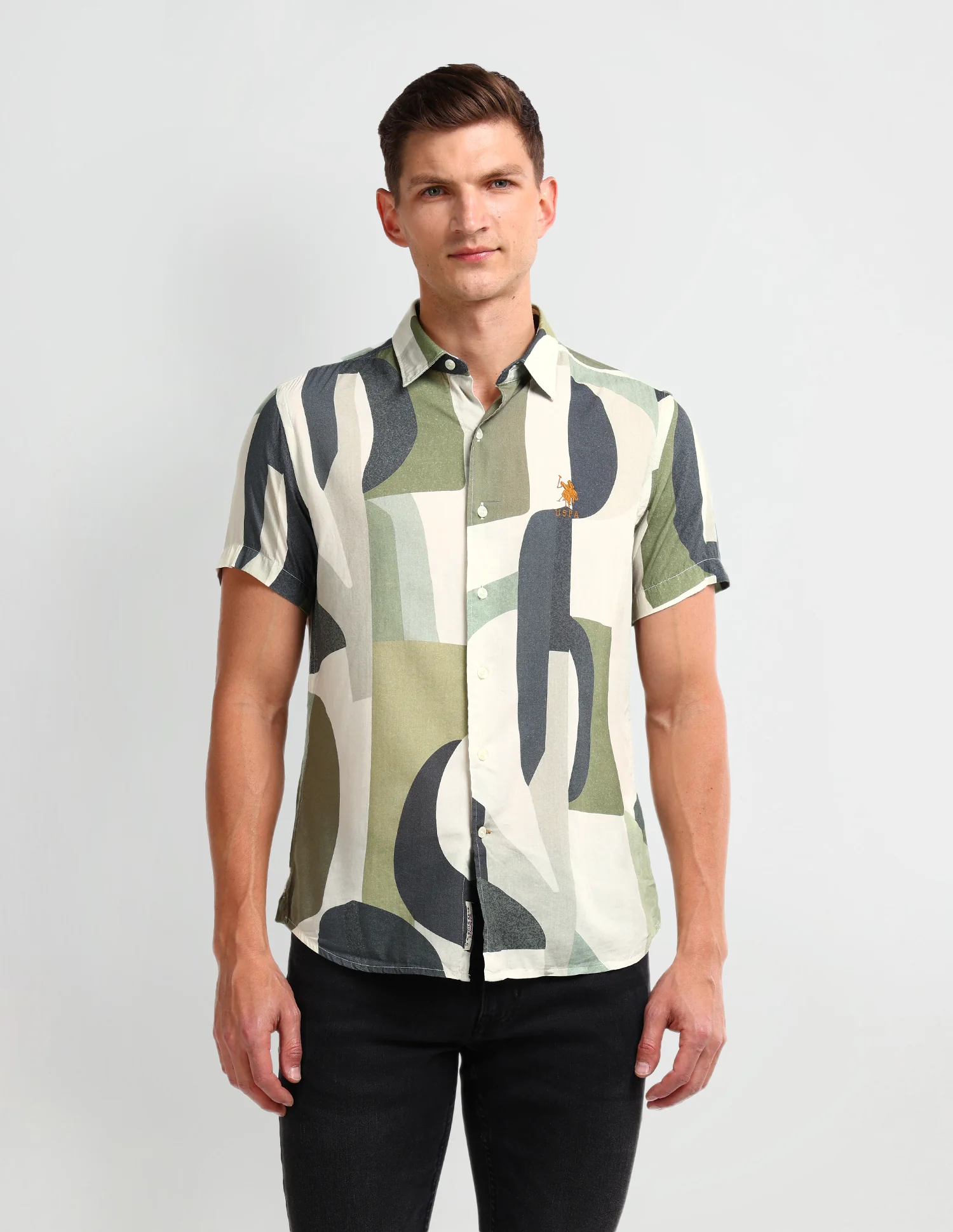 Abstract Slim Fit Shirt - Image 6