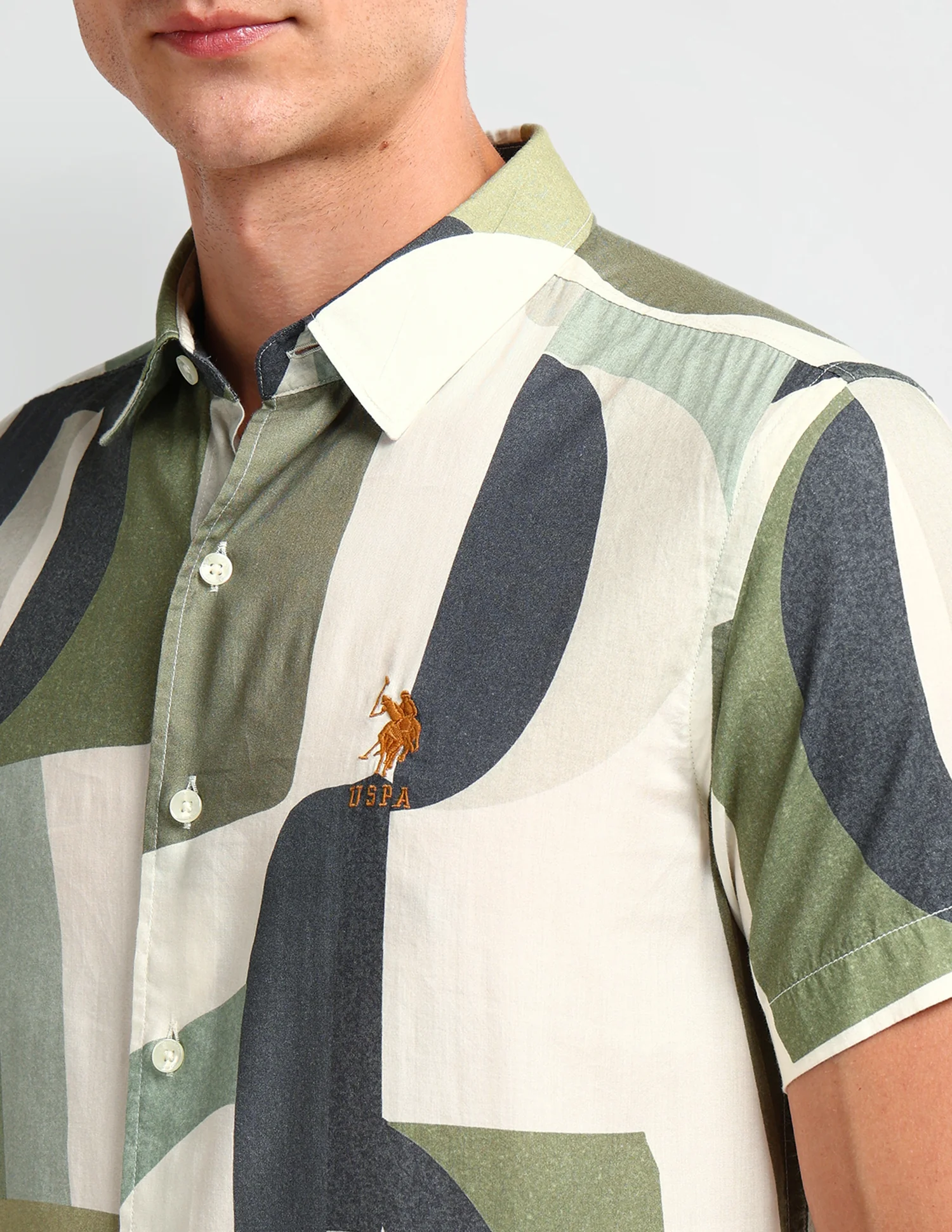Abstract Slim Fit Shirt - Image 7