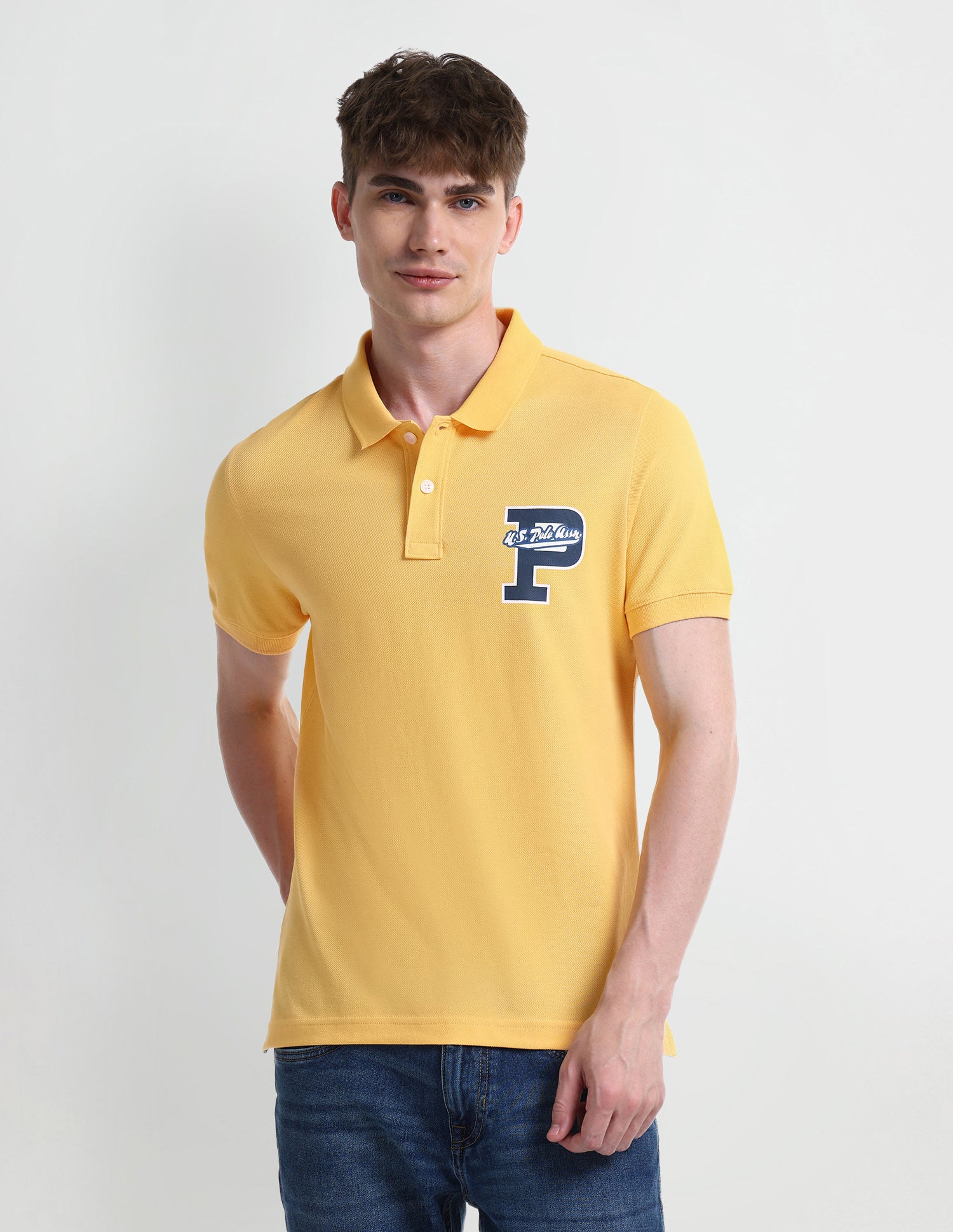 Typography Regular Fit Polo Shirt