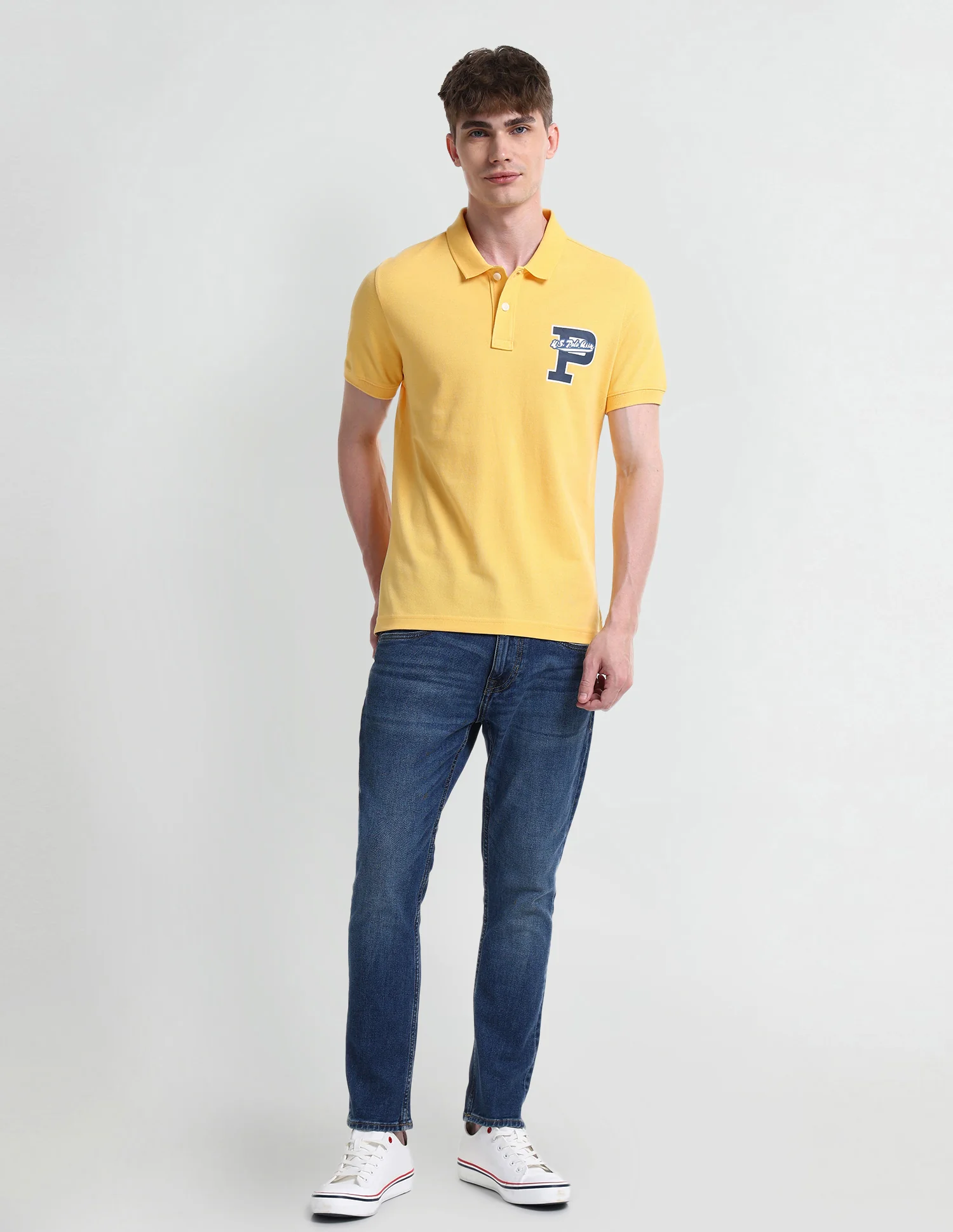 Typography Regular Fit Polo Shirt - Image 3