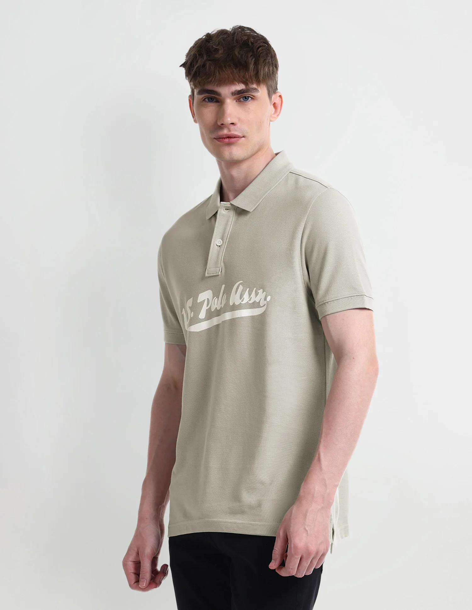 Typography Regular Fit Polo Shirt - Image 4