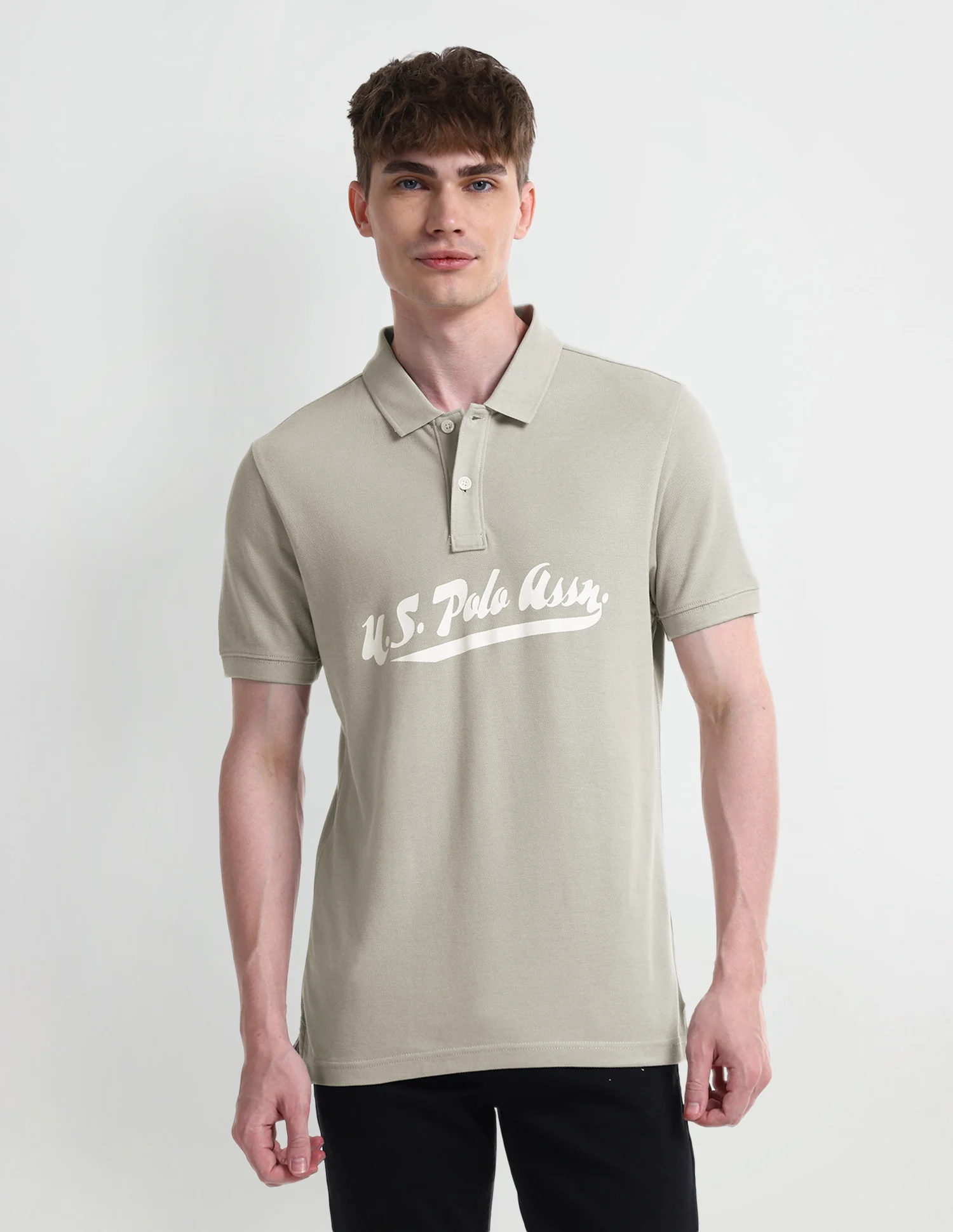 Typography Regular Fit Polo Shirt - Image 6