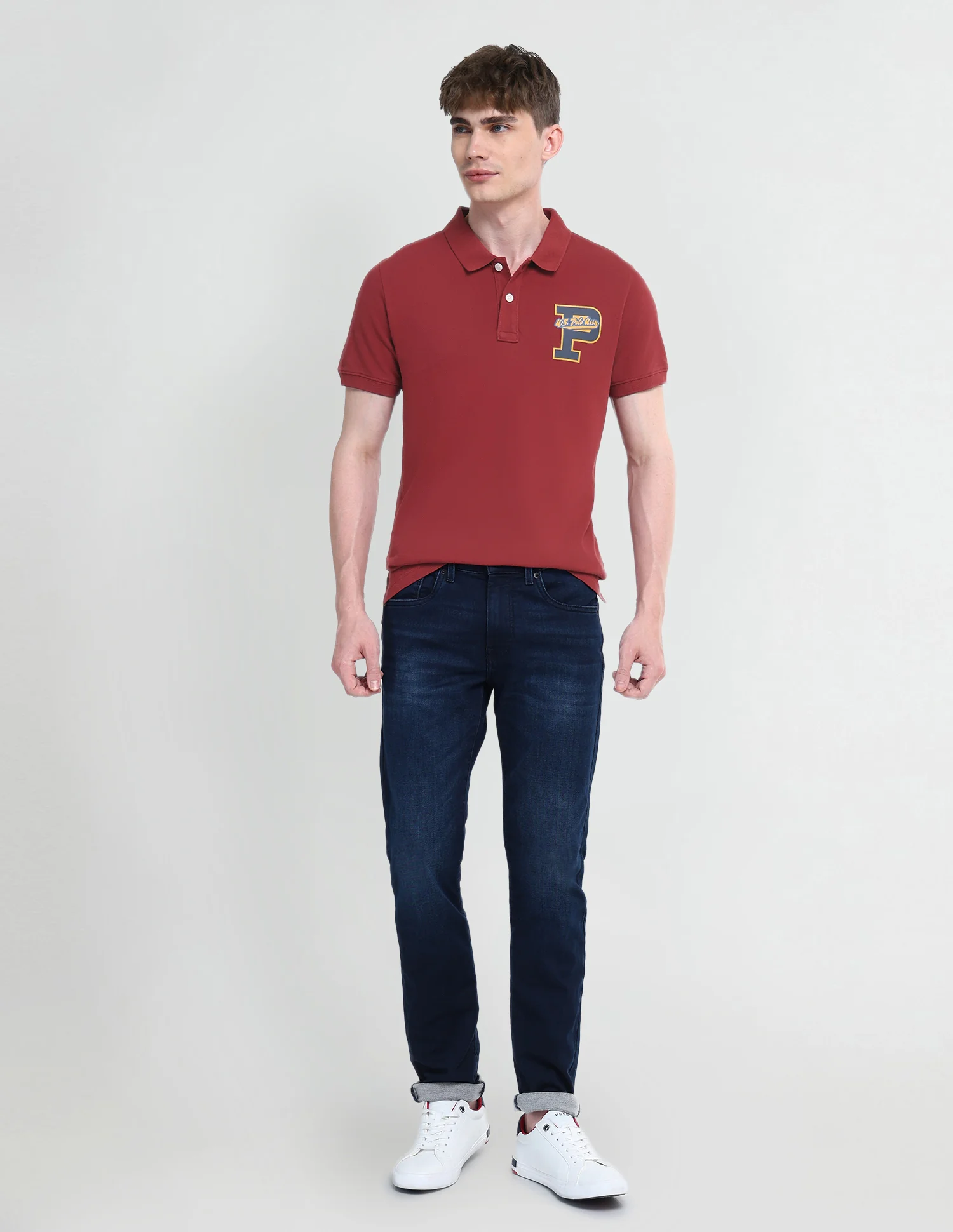 Typography Regular Fit Polo Shirt - Image 3
