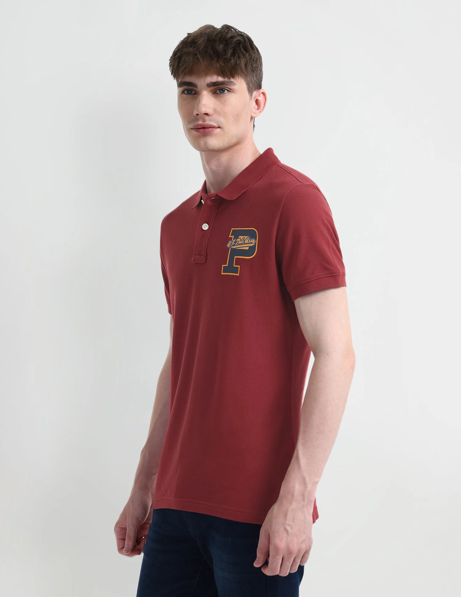Typography Regular Fit Polo Shirt - Image 4