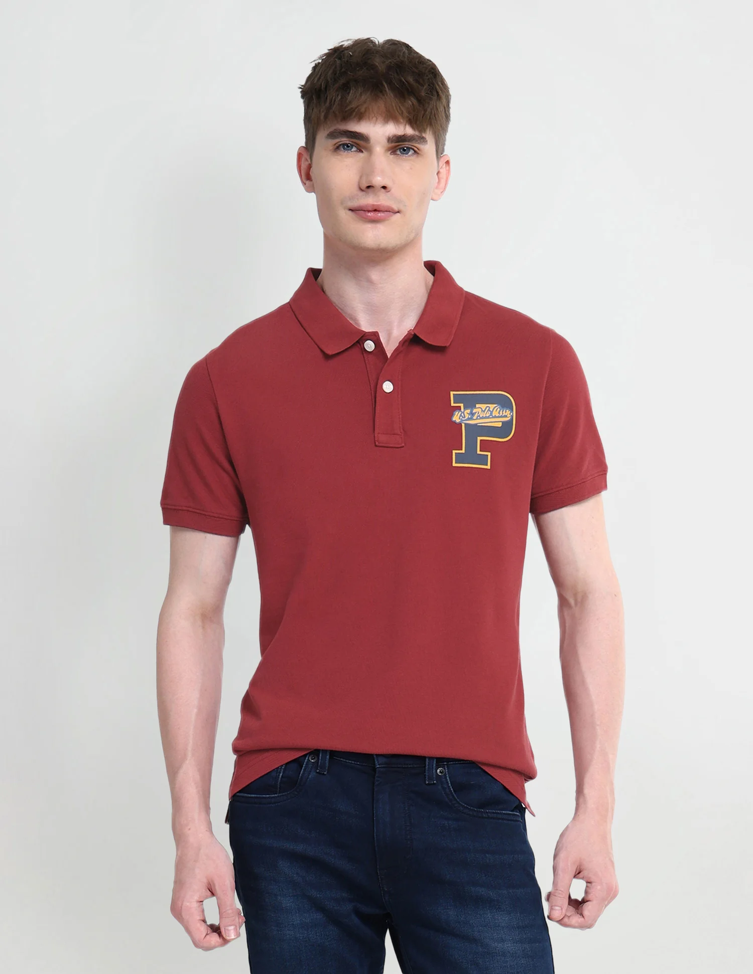 Typography Regular Fit Polo Shirt - Image 6