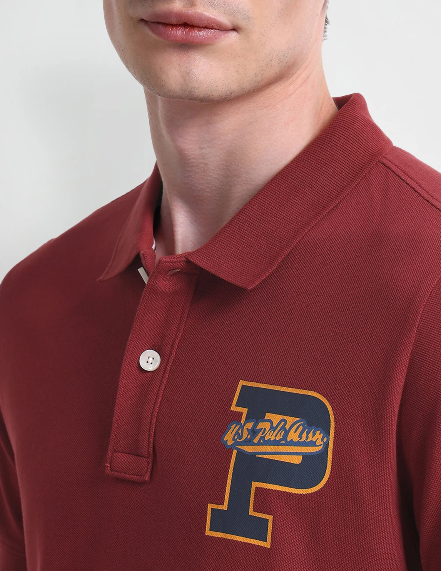 Typography Regular Fit Polo Shirt - Image 7