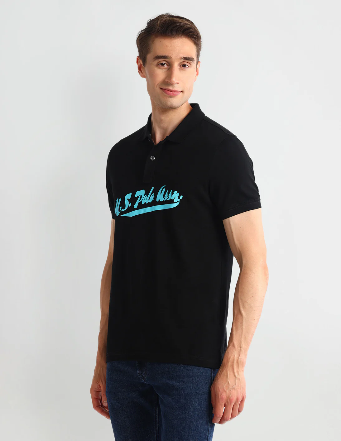 Typography Regular Fit Polo Shirt - Image 4