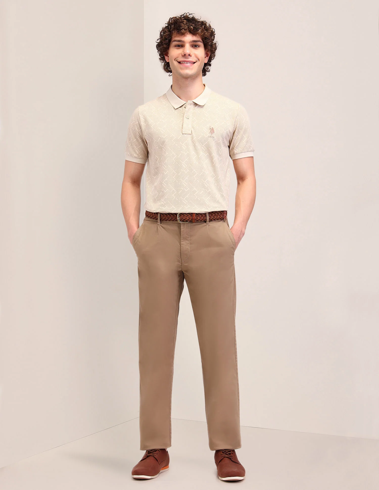 Printed Slim Fit Polo Shirt - Image 3