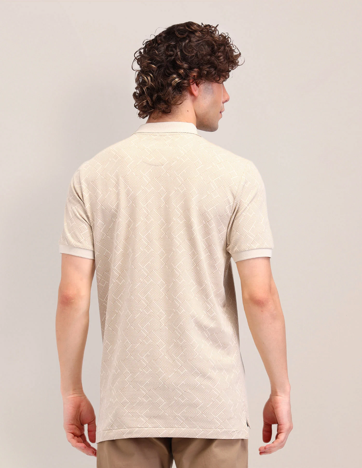 Printed Slim Fit Polo Shirt - Image 5