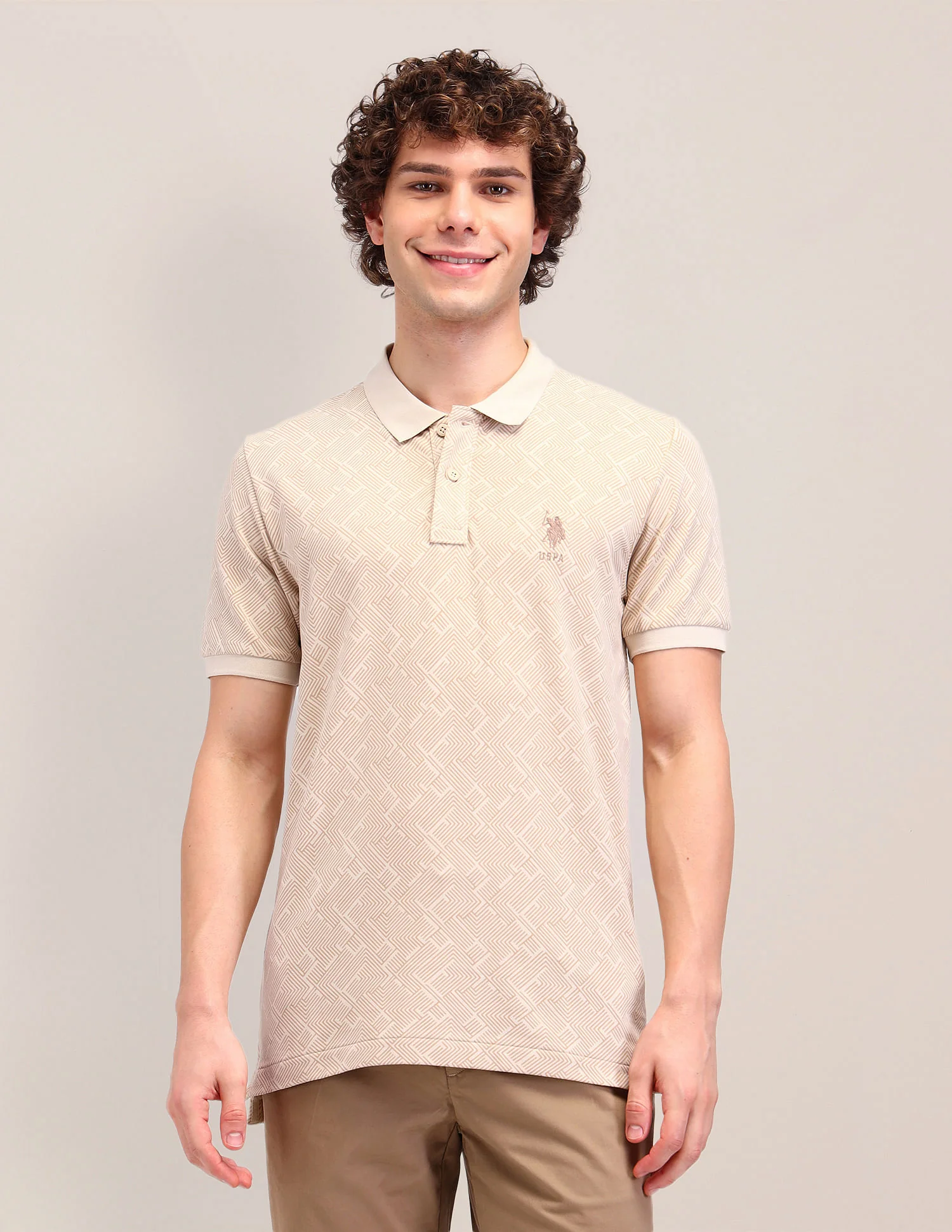 Printed Slim Fit Polo Shirt - Image 6