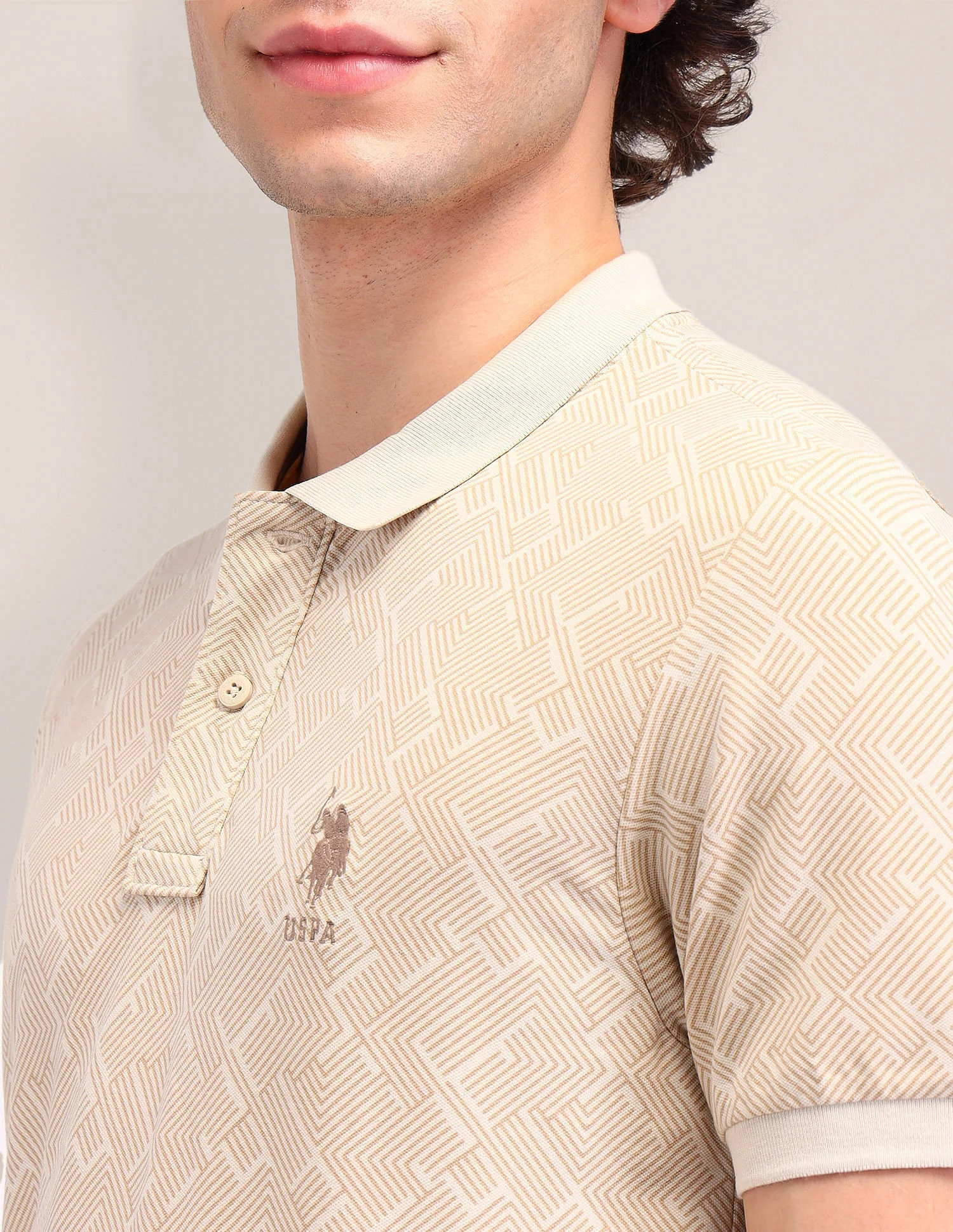 Printed Slim Fit Polo Shirt - Image 7