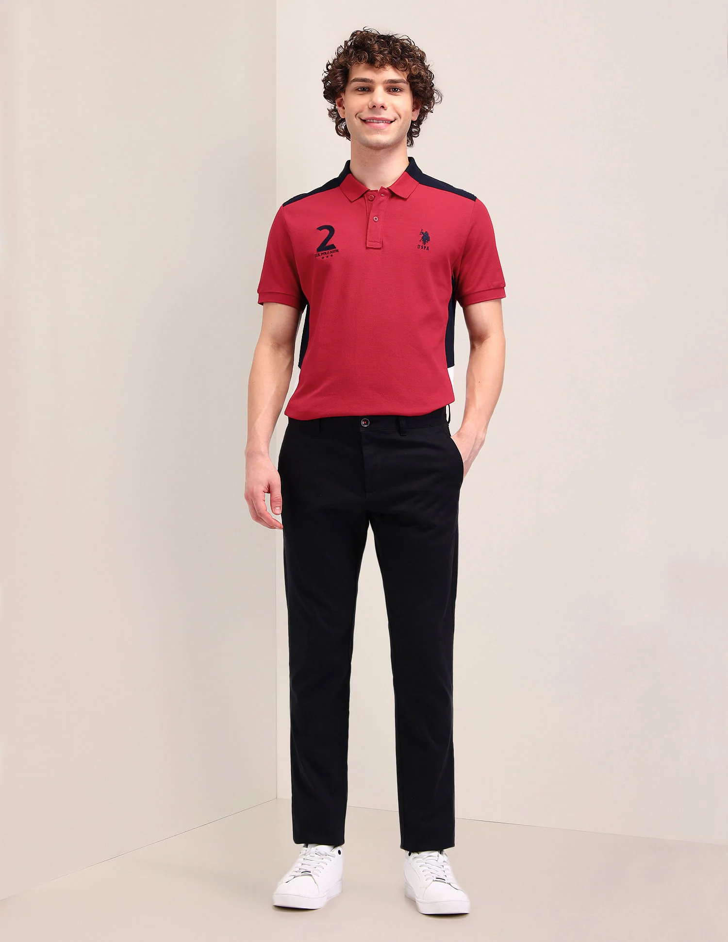Printed Slim Fit Polo Shirt - Image 3