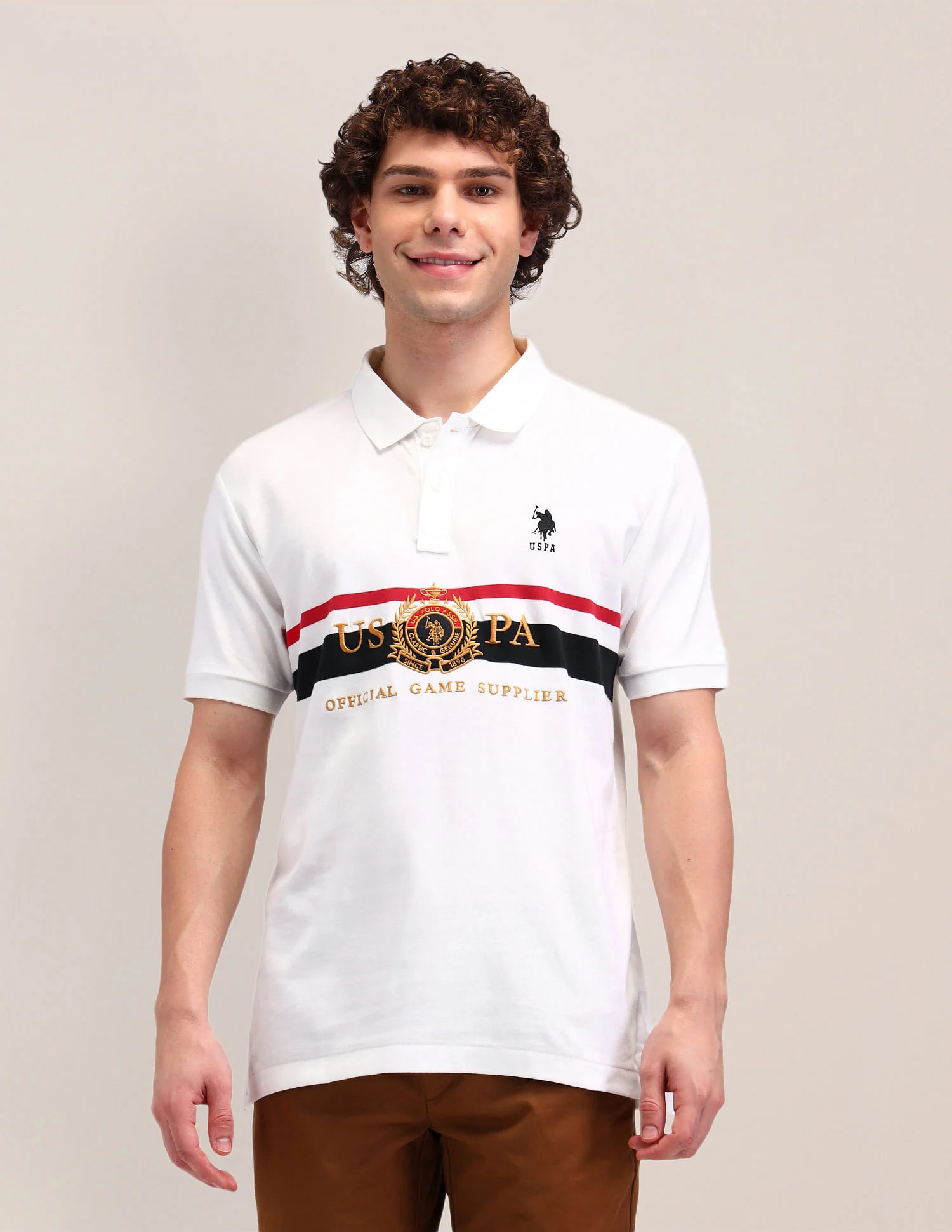 Printed Slim Fit Polo Shirt - Image 6