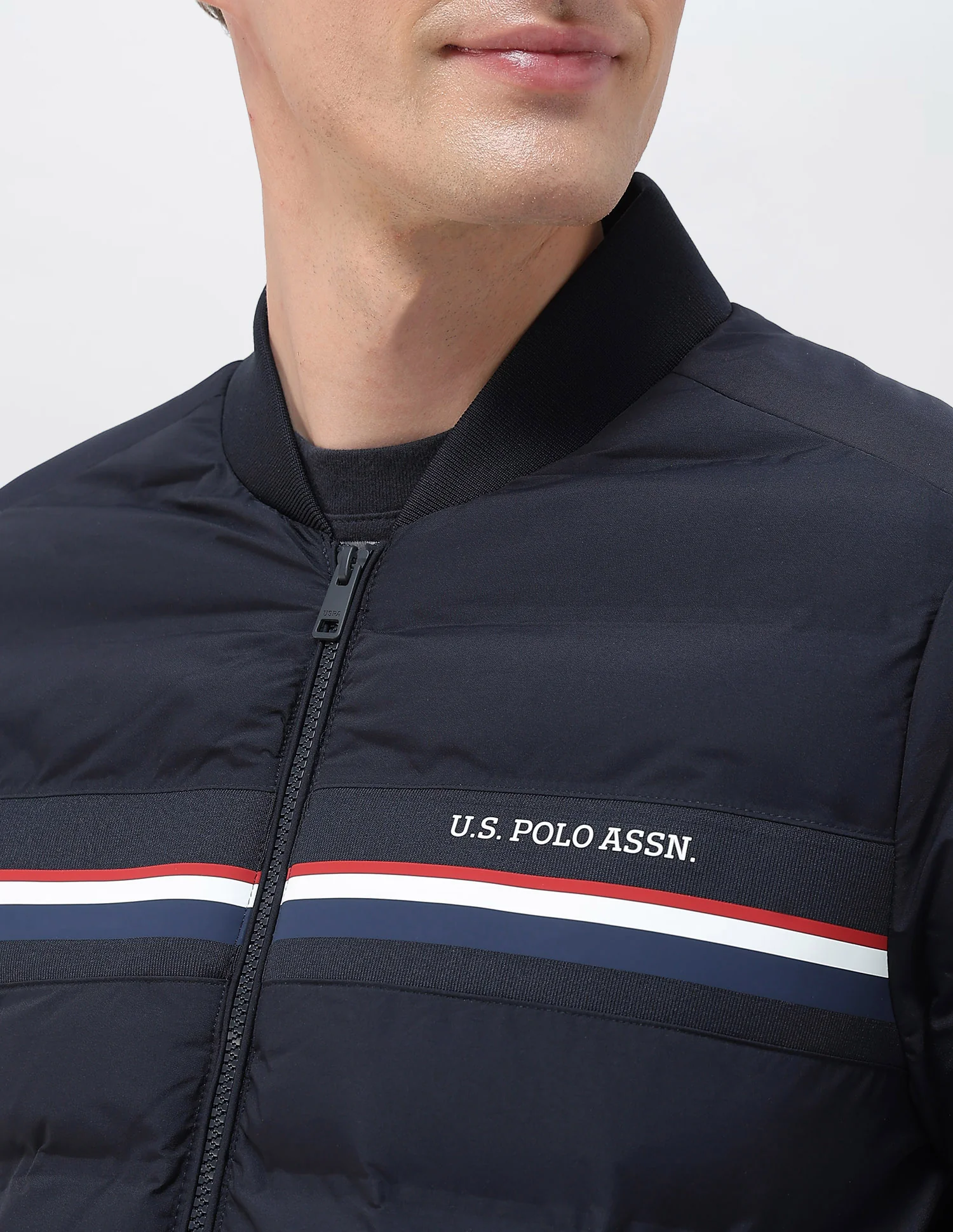 Puffer Baseball Collar Regular Fit Jacket - Image 7