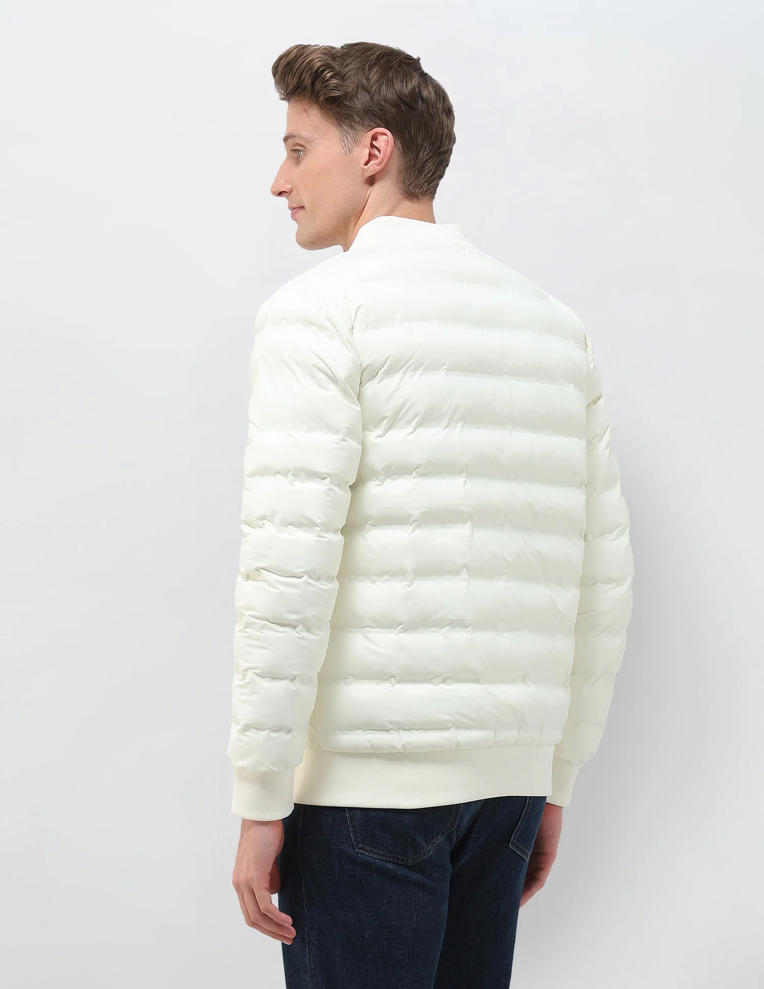 Puffer Baseball Collar Regular Fit Jacket - Image 5
